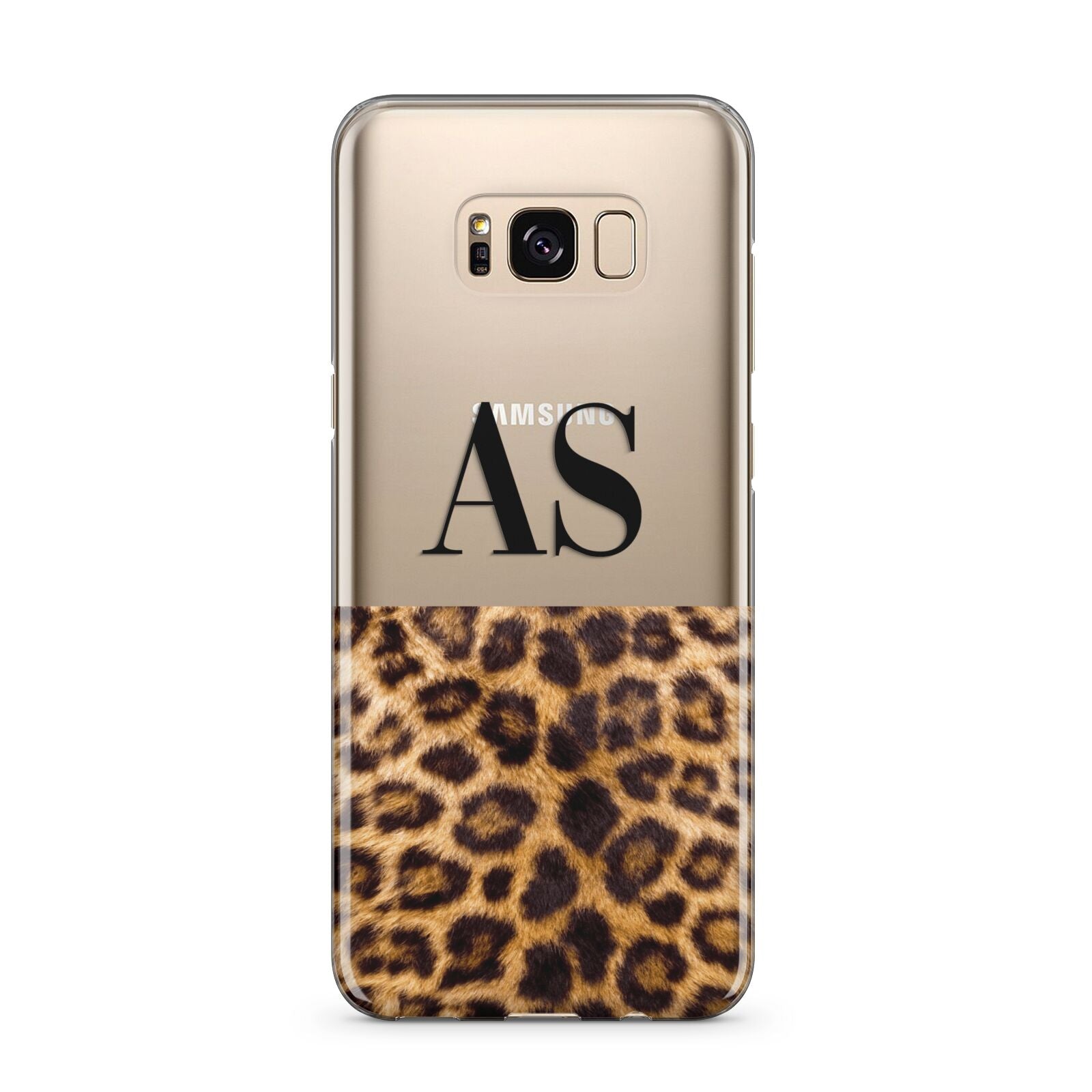 Initialled Leopard Print Samsung Galaxy S8 Plus Case