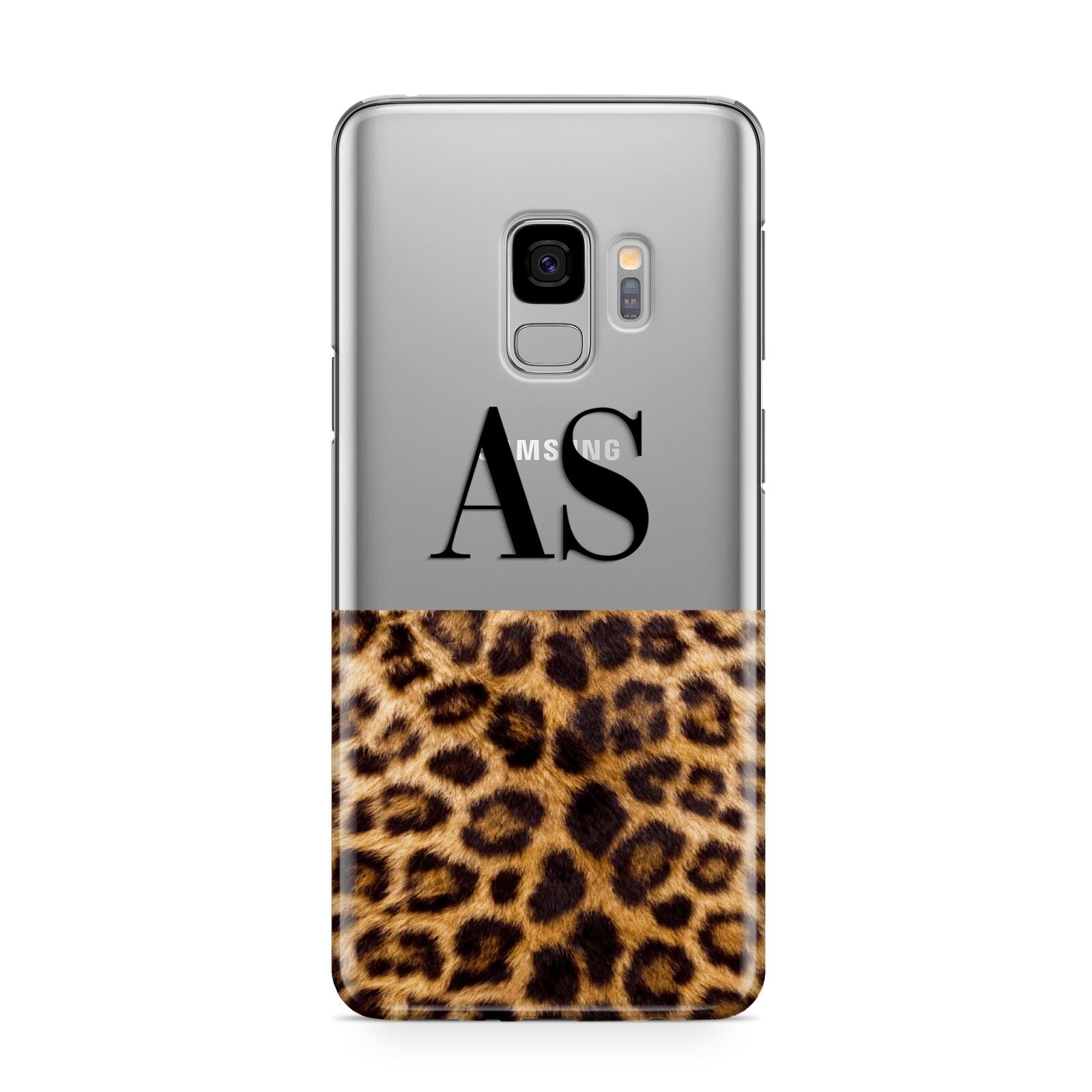 Initialled Leopard Print Samsung Galaxy S9 Case