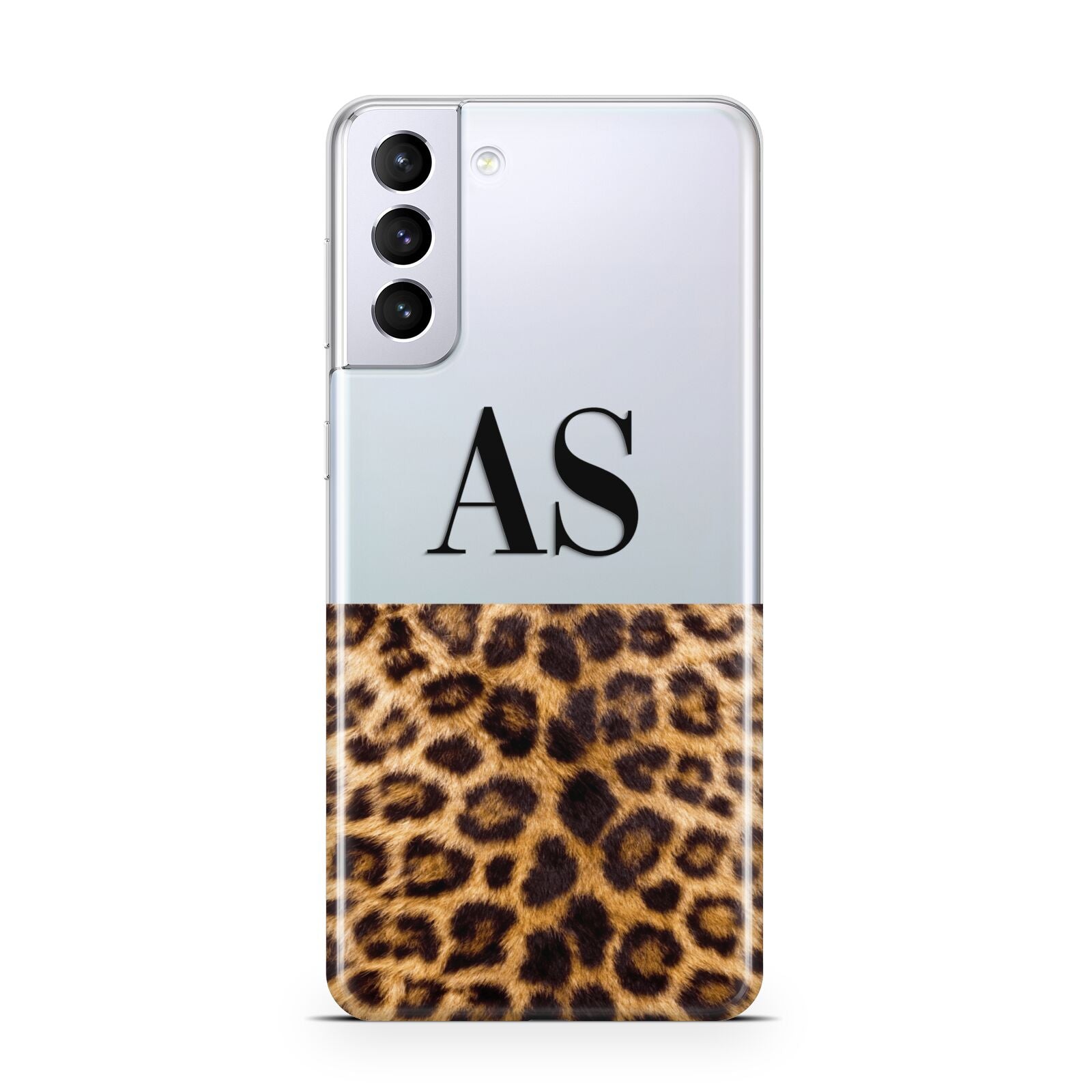 Initialled Leopard Print Samsung S21 Plus Case