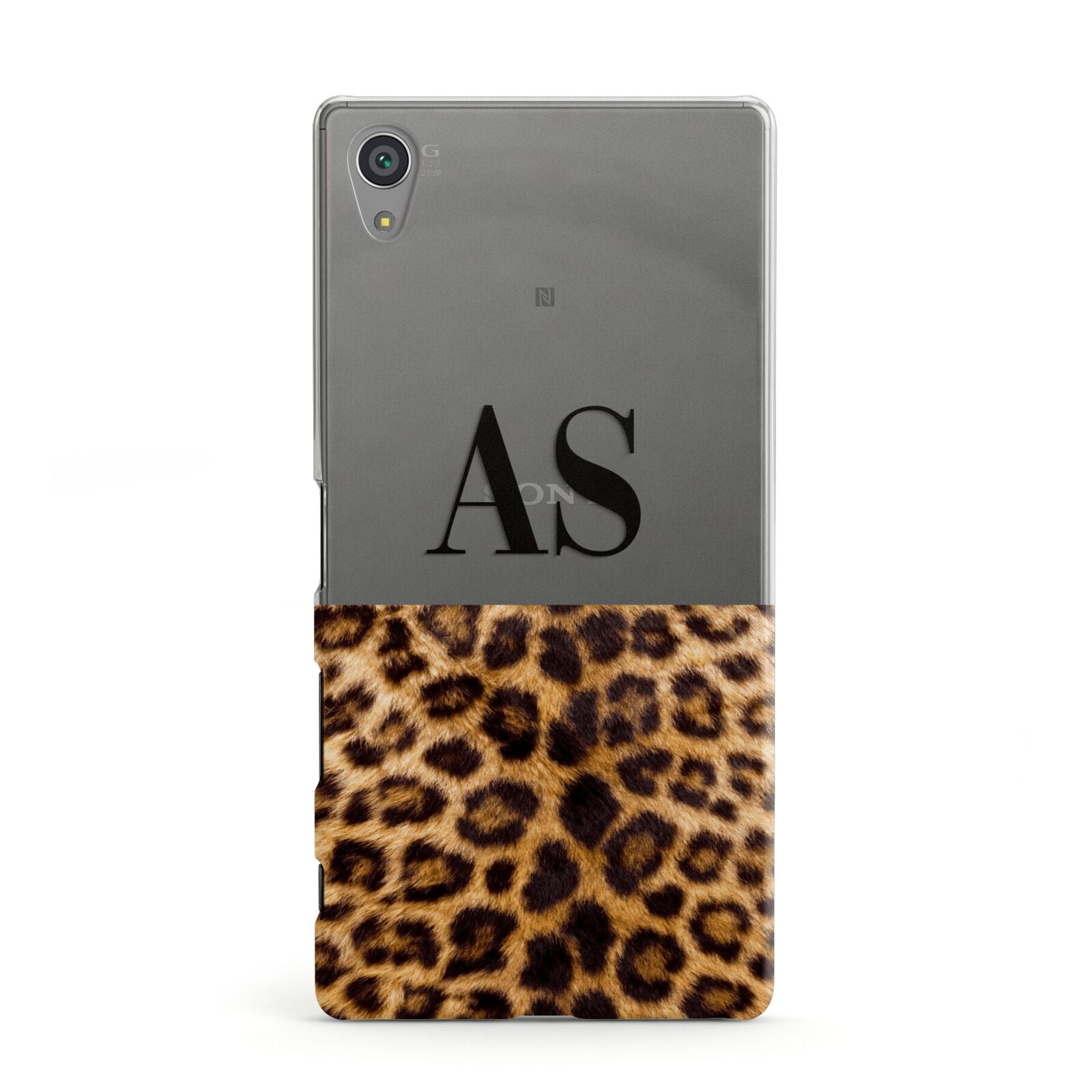 Initialled Leopard Print Sony Xperia Case