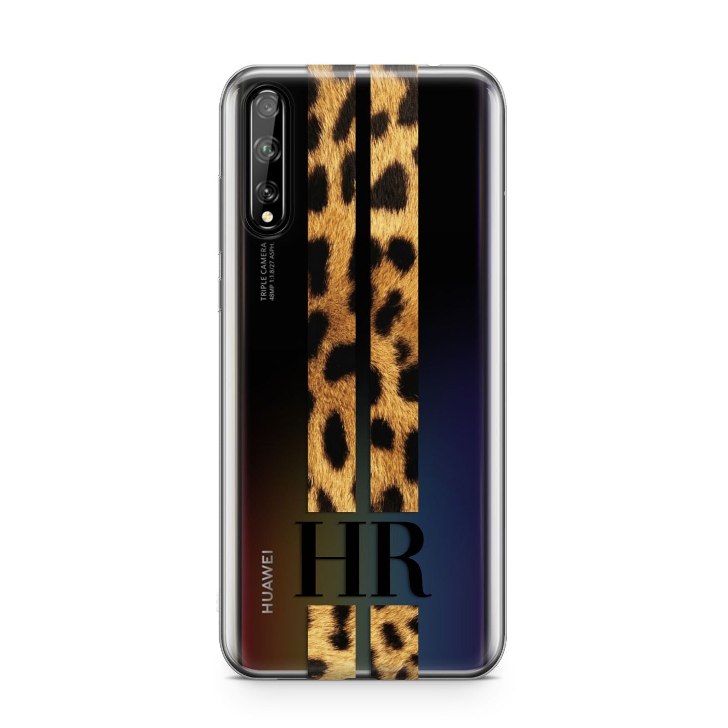 Initialled Leopard Print Stripes Huawei Enjoy 10s Phone Case