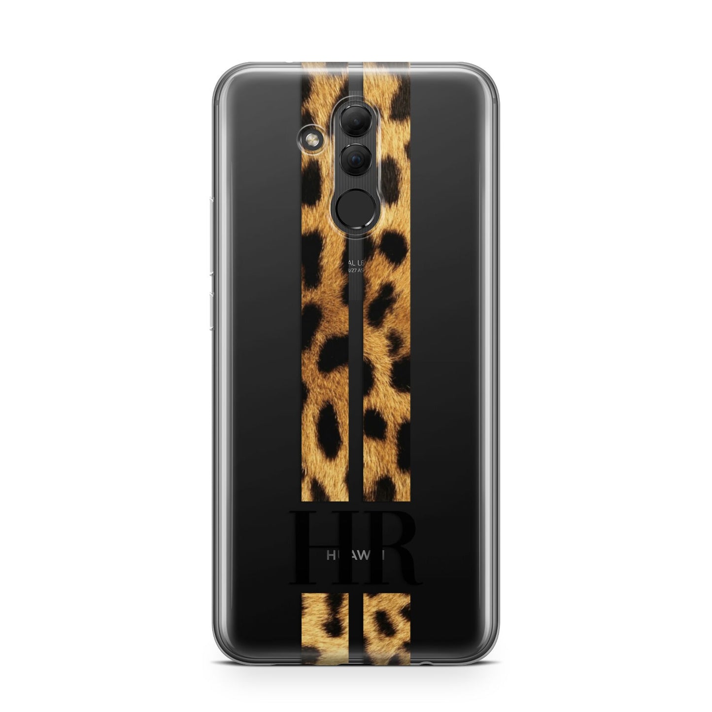 Initialled Leopard Print Stripes Huawei Mate 20 Lite