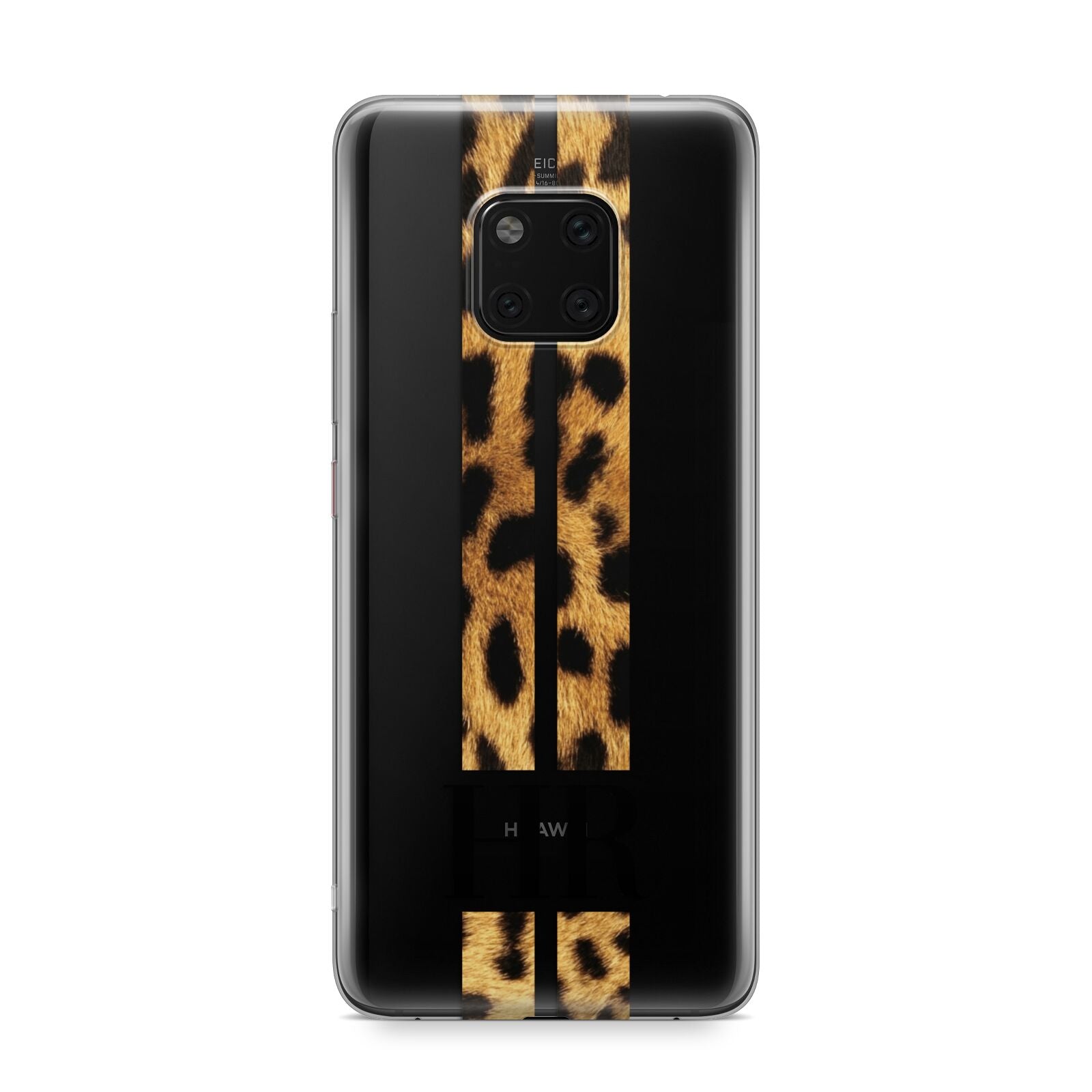 Initialled Leopard Print Stripes Huawei Mate 20 Pro Phone Case