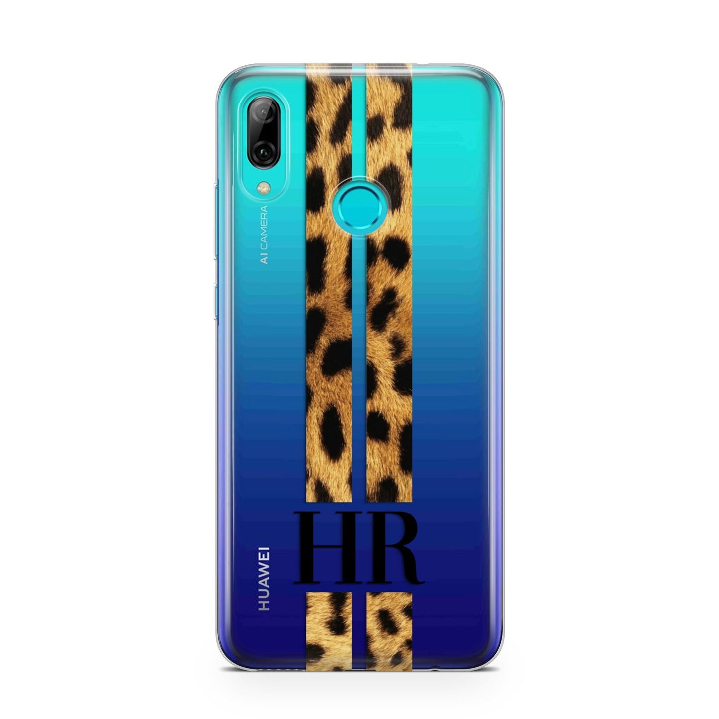 Initialled Leopard Print Stripes Huawei P Smart 2019 Case