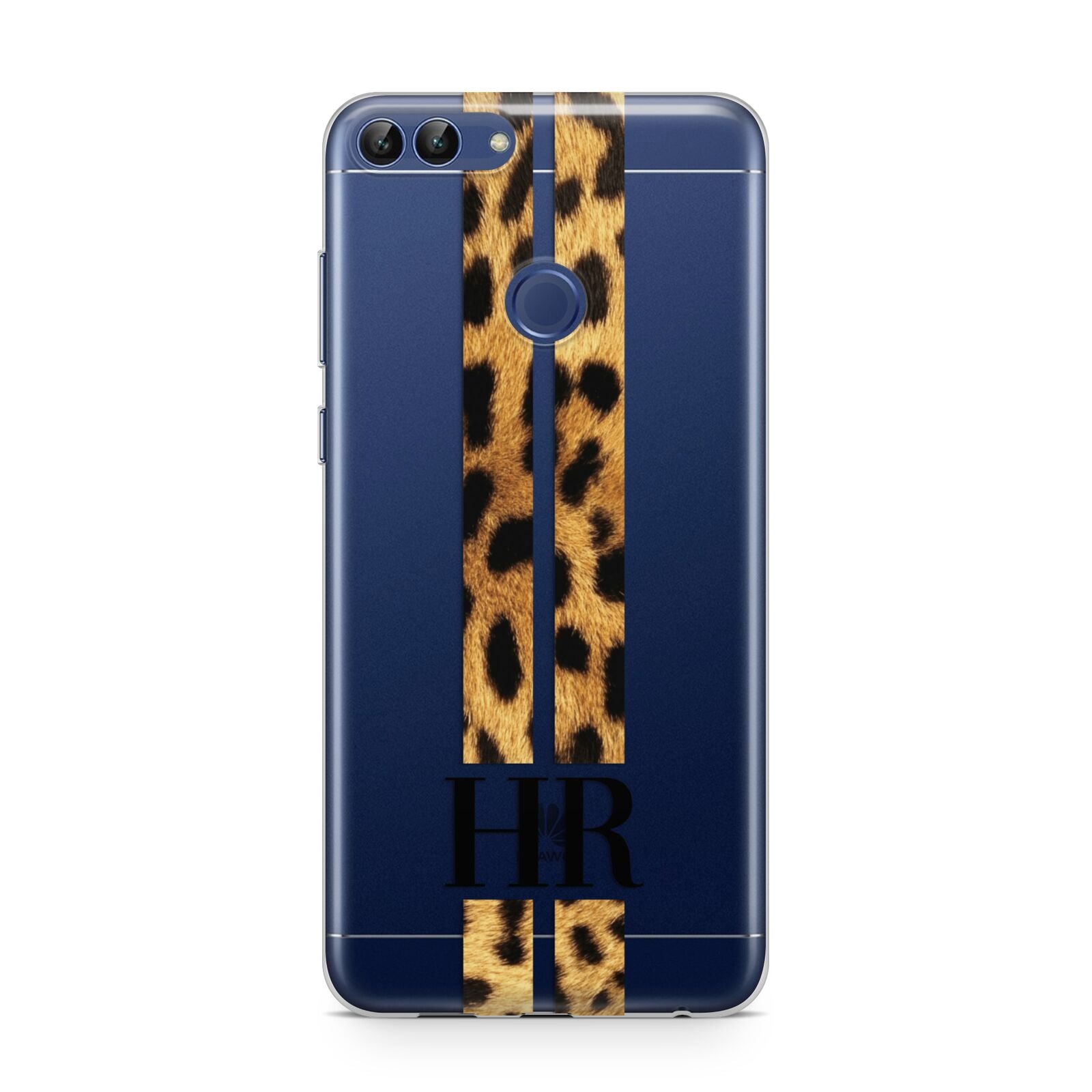 Initialled Leopard Print Stripes Huawei P Smart Case