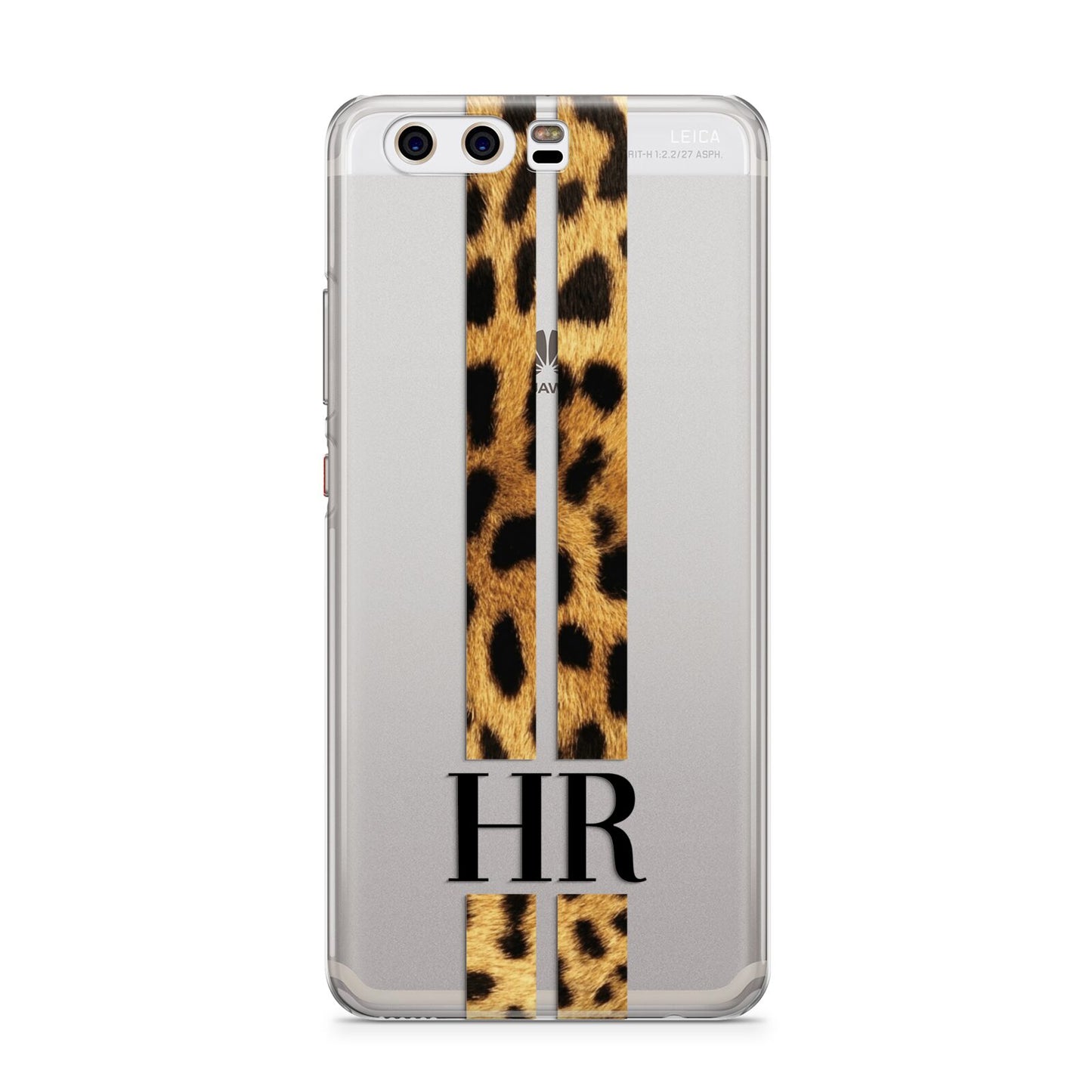 Initialled Leopard Print Stripes Huawei P10 Phone Case