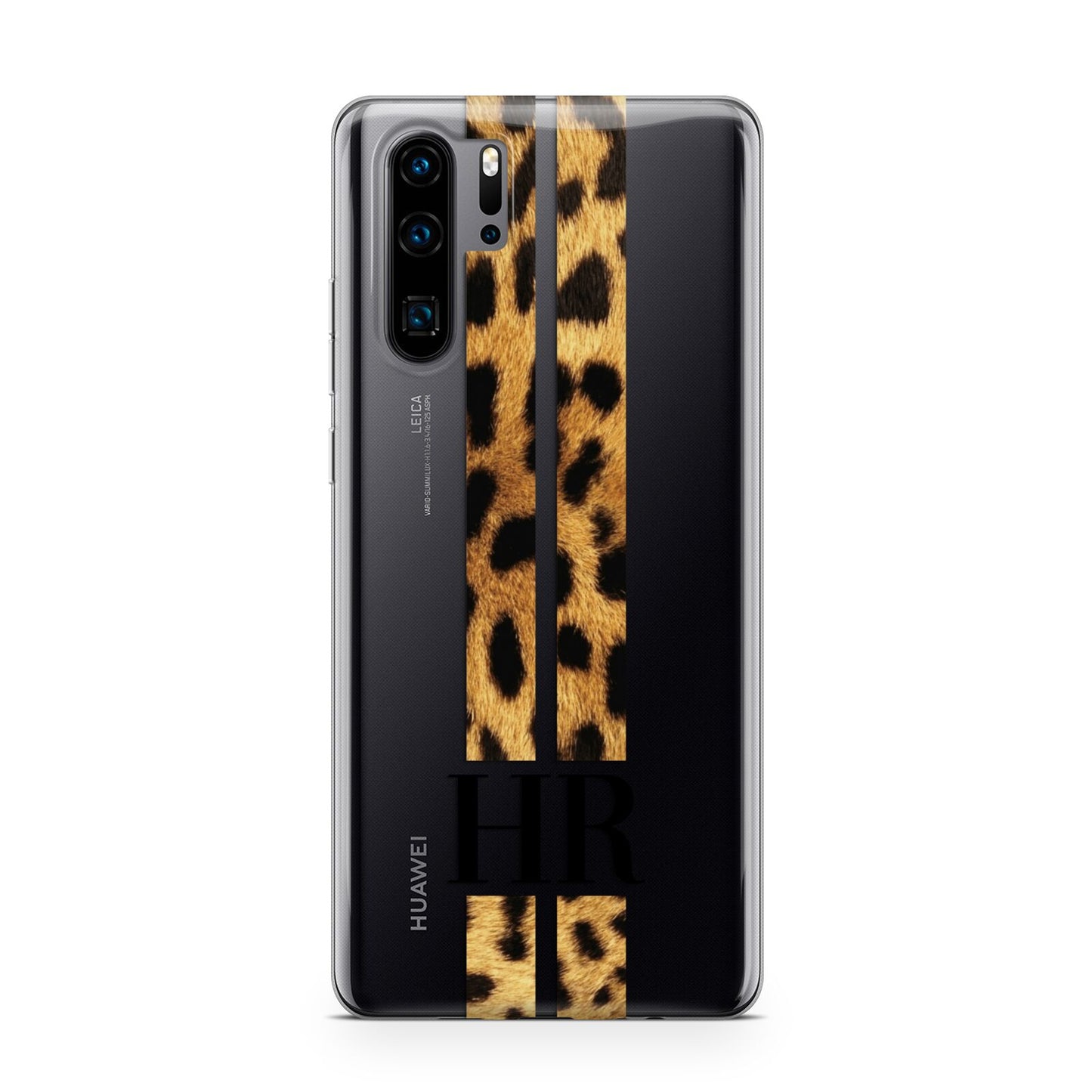 Initialled Leopard Print Stripes Huawei P30 Pro Phone Case