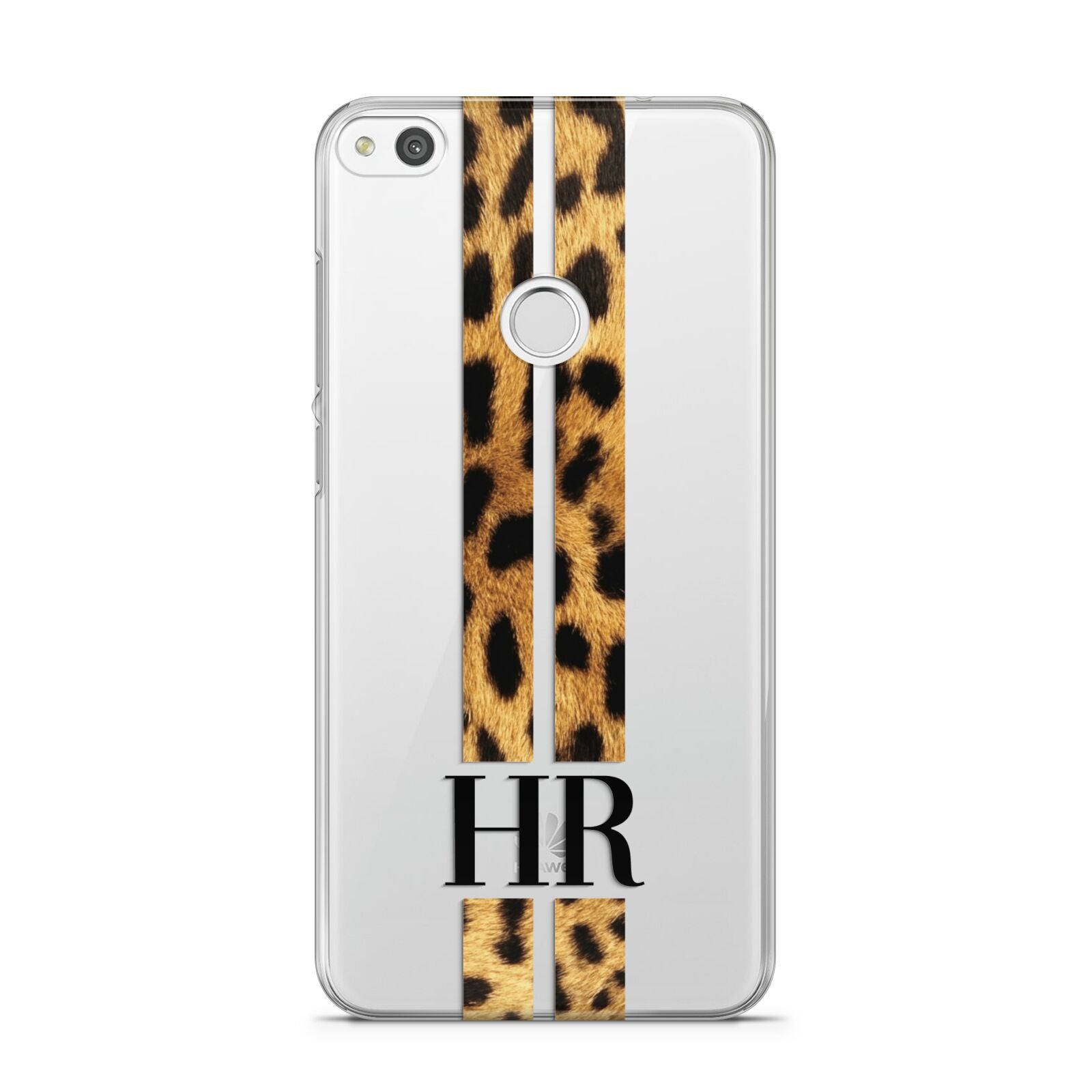 Initialled Leopard Print Stripes Huawei P8 Lite Case