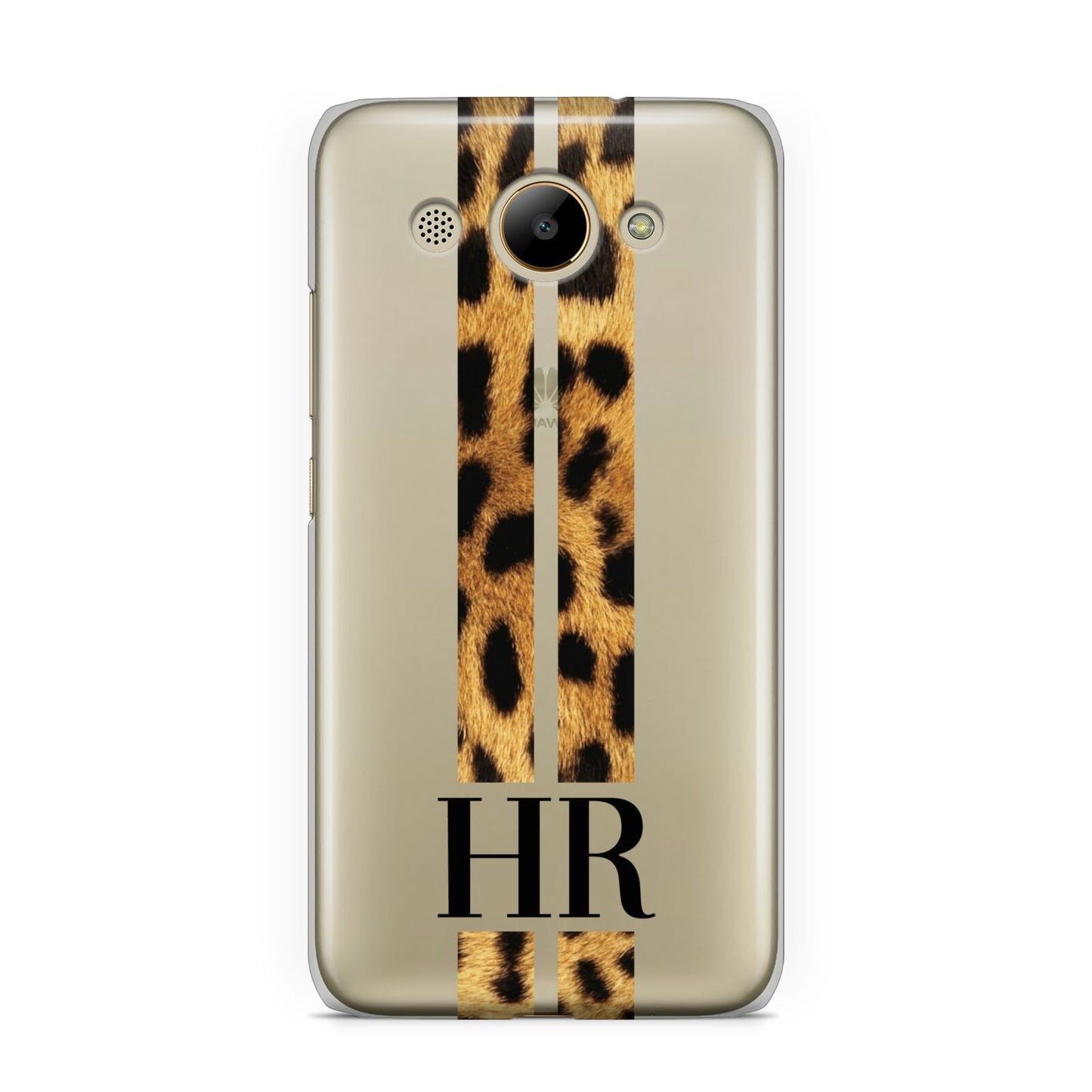 Initialled Leopard Print Stripes Huawei Y3 2017