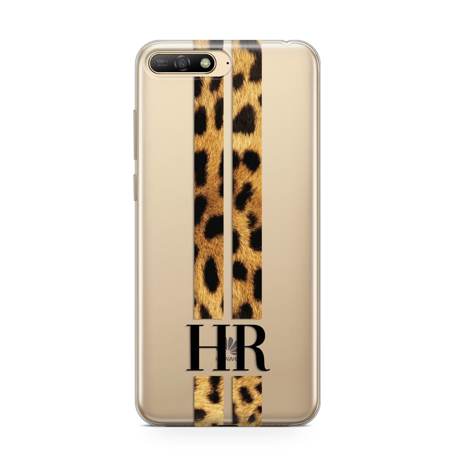 Initialled Leopard Print Stripes Huawei Y6 2018