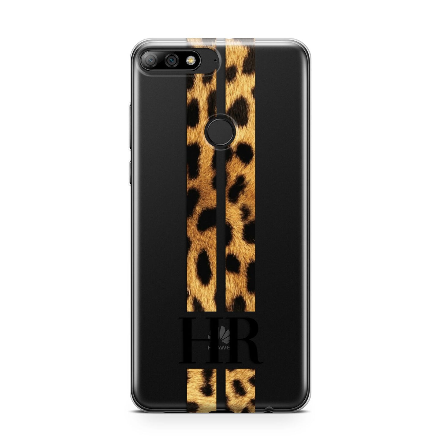 Initialled Leopard Print Stripes Huawei Y7 2018