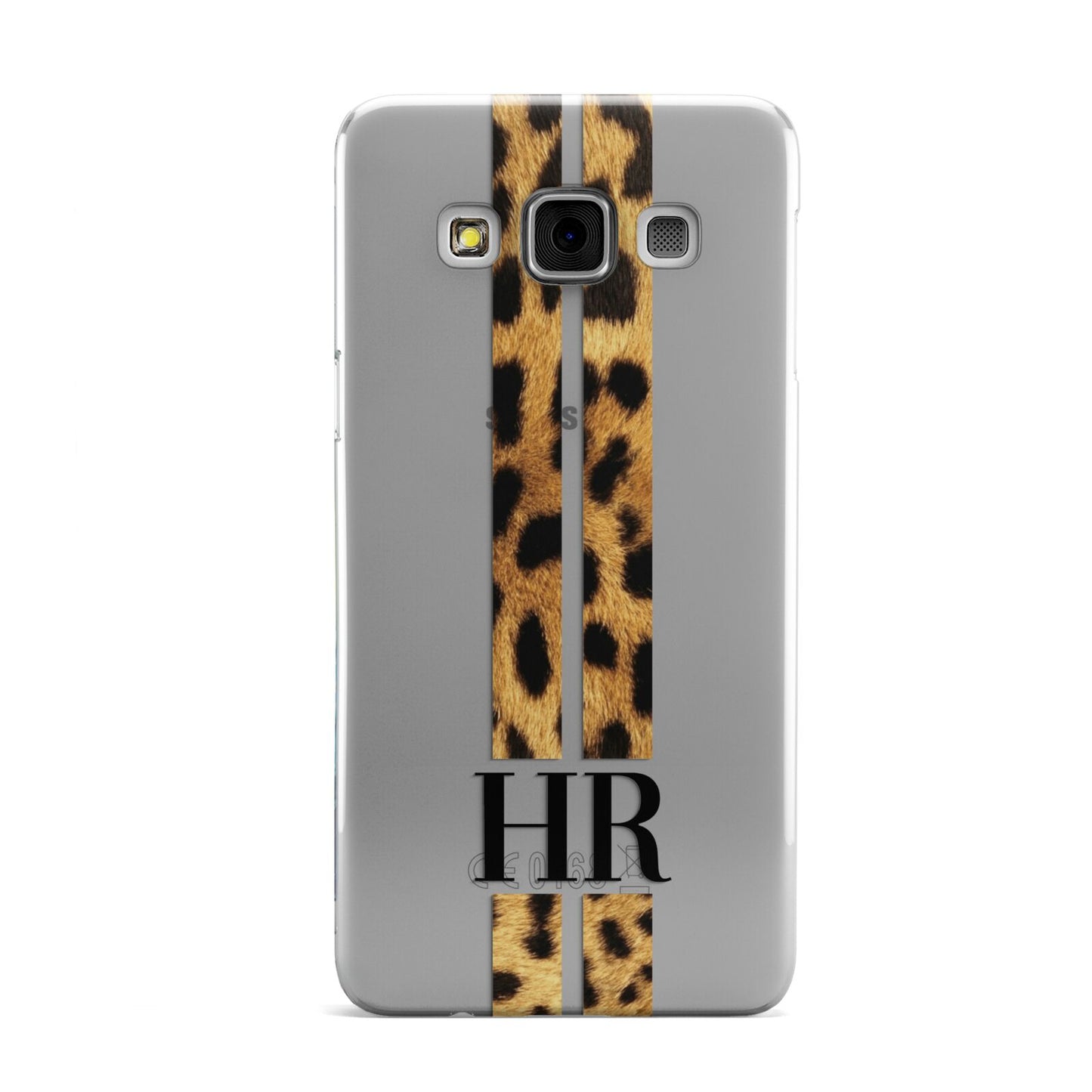 Initialled Leopard Print Stripes Samsung Galaxy A3 Case