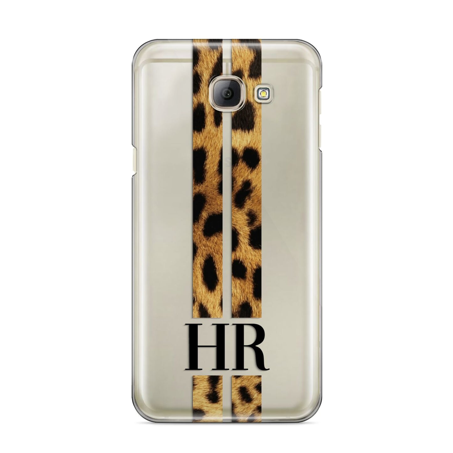 Initialled Leopard Print Stripes Samsung Galaxy A8 2016 Case