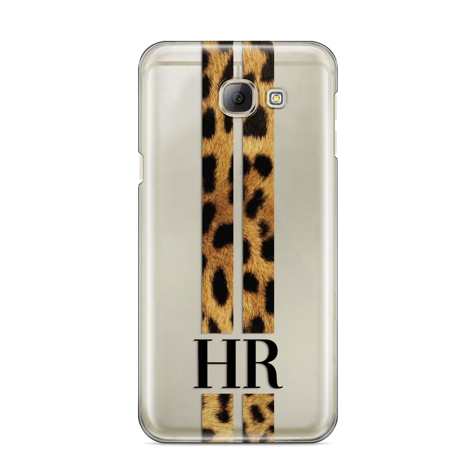 Initialled Leopard Print Stripes Samsung Galaxy A8 2016 Case