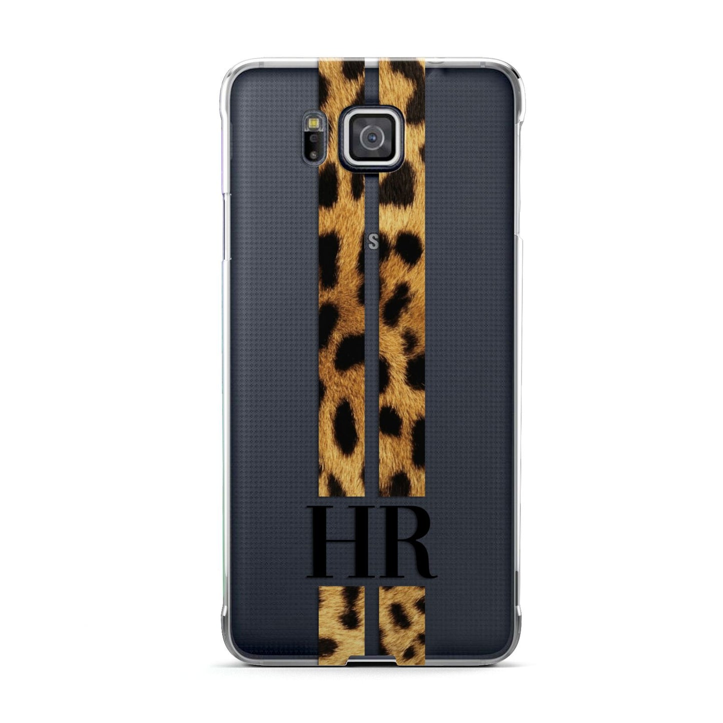 Initialled Leopard Print Stripes Samsung Galaxy Alpha Case