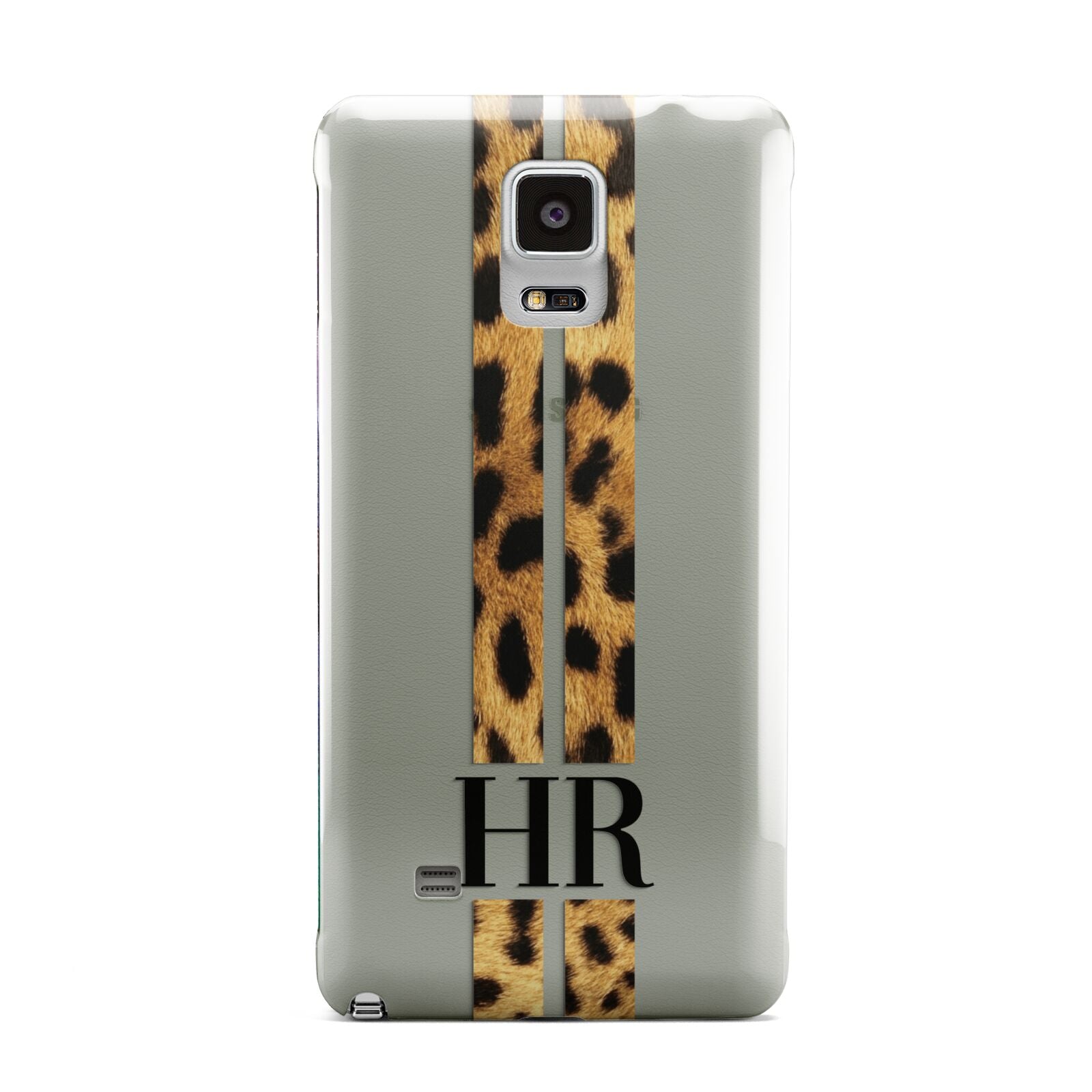 Initialled Leopard Print Stripes Samsung Galaxy Note 4 Case