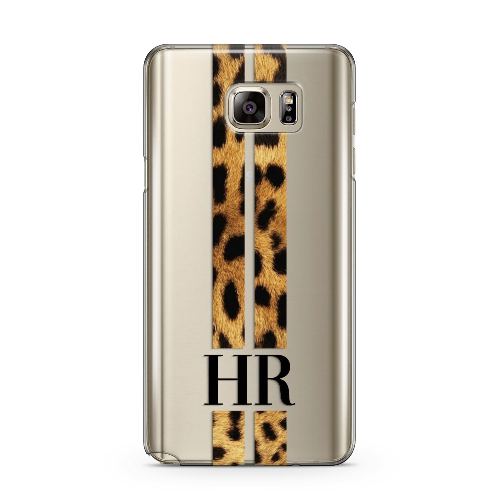 Initialled Leopard Print Stripes Samsung Galaxy Note 5 Case