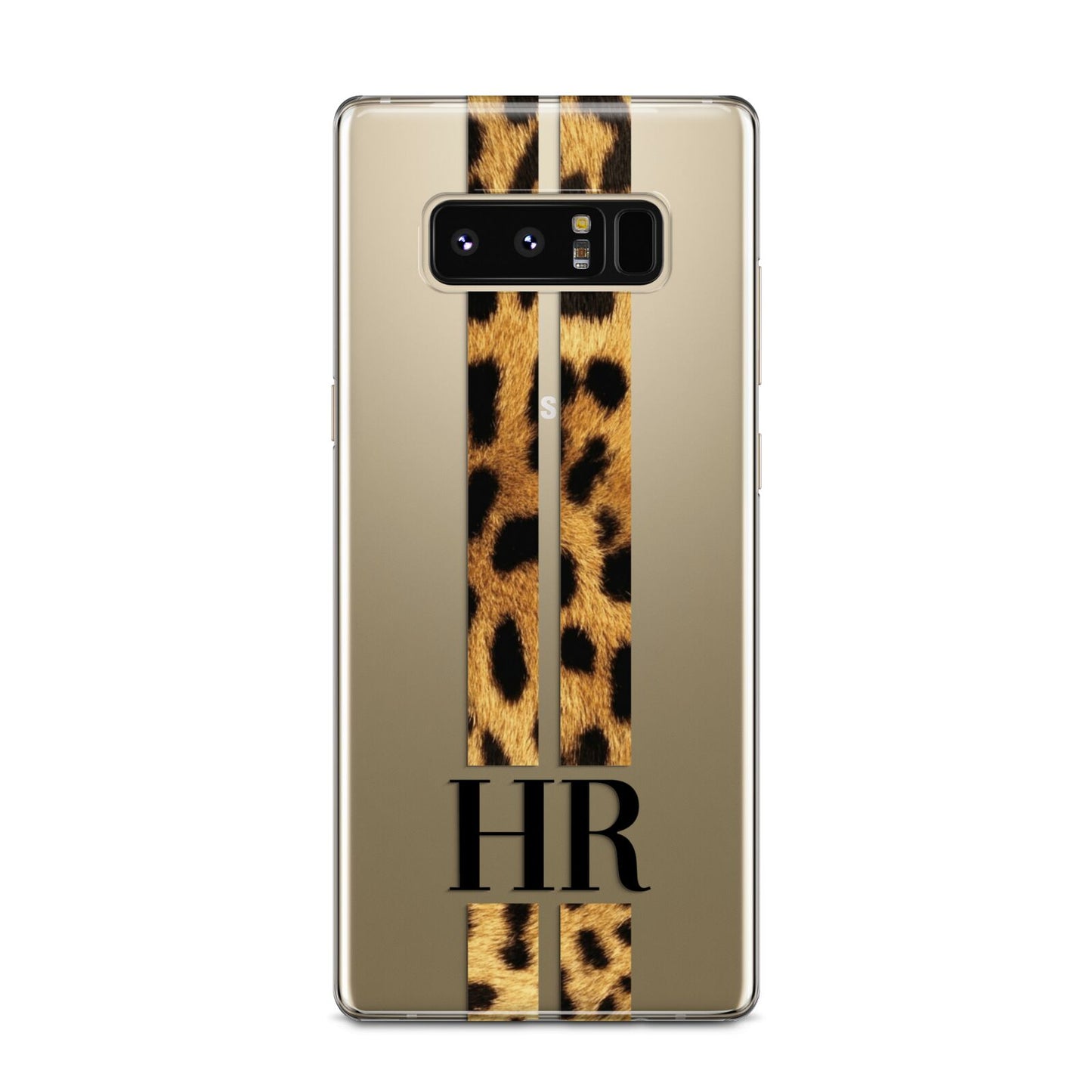 Initialled Leopard Print Stripes Samsung Galaxy Note 8 Case