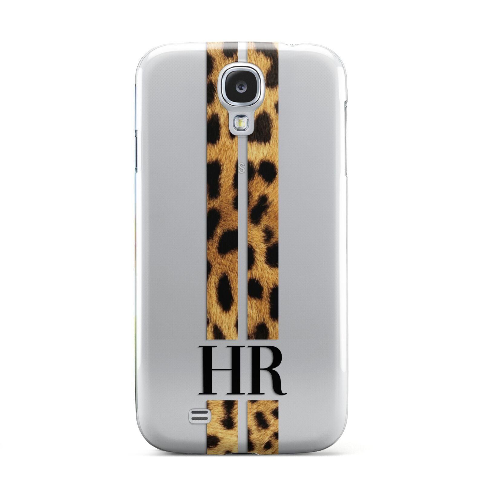 Initialled Leopard Print Stripes Samsung Galaxy S4 Case