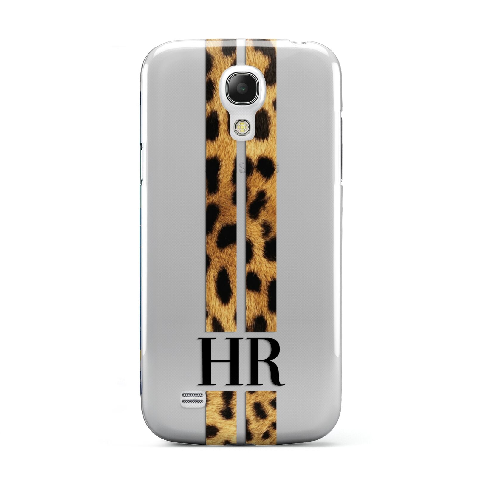 Initialled Leopard Print Stripes Samsung Galaxy S4 Mini Case