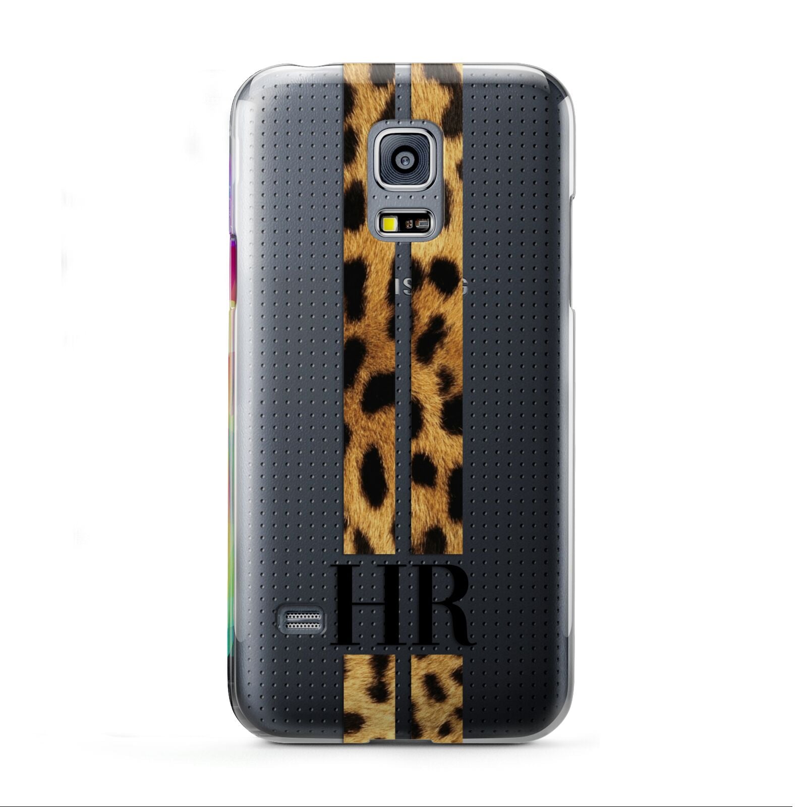 Initialled Leopard Print Stripes Samsung Galaxy S5 Mini Case