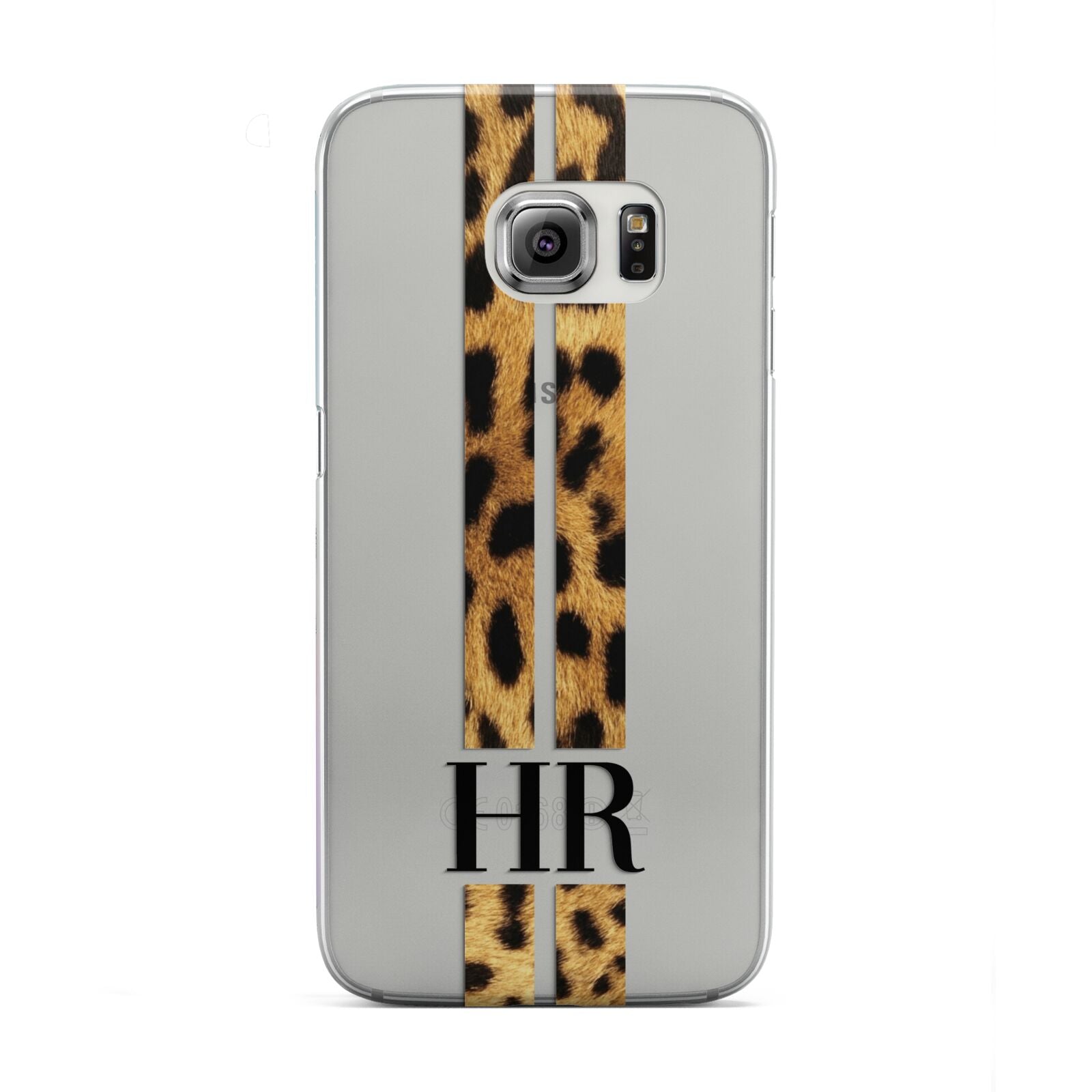 Initialled Leopard Print Stripes Samsung Galaxy S6 Edge Case