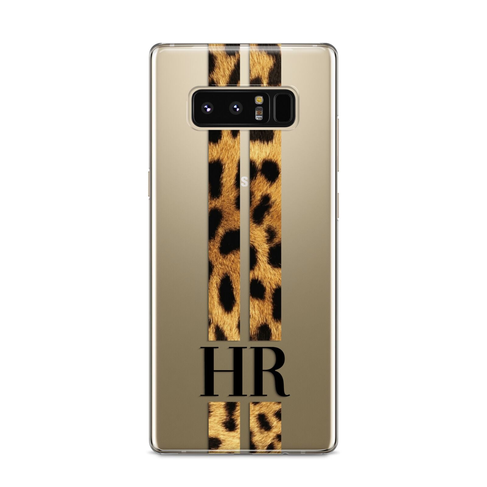 Initialled Leopard Print Stripes Samsung Galaxy S8 Case