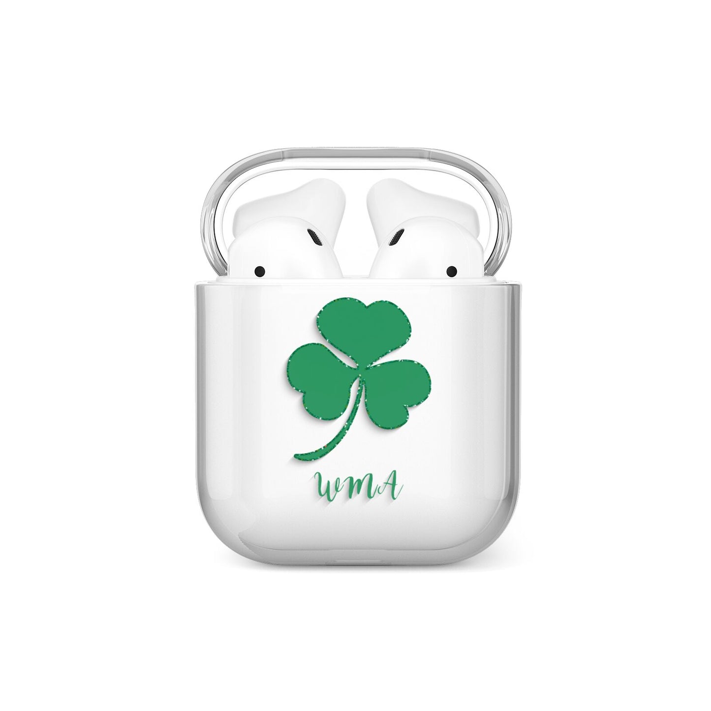 Initialled Shamrock Custom AirPods Case