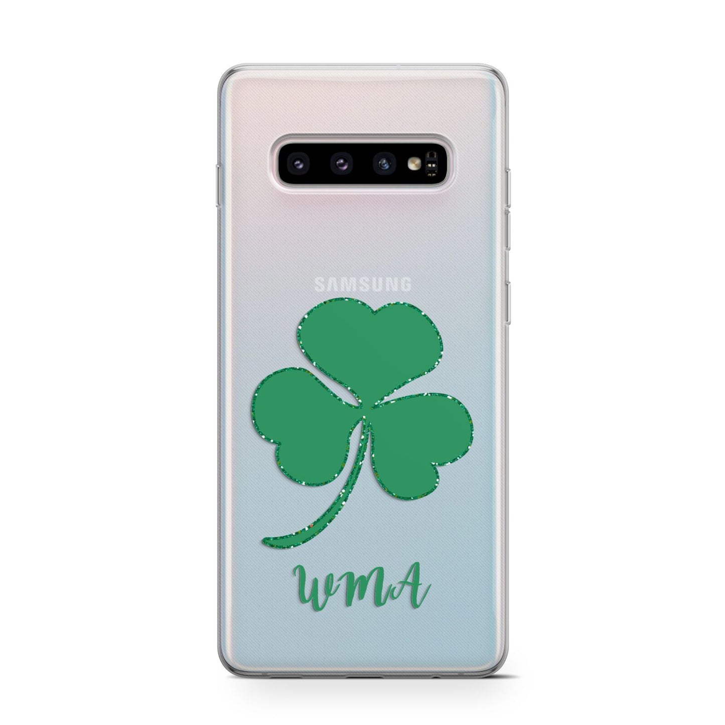 Initialled Shamrock Custom Protective Samsung Galaxy Case