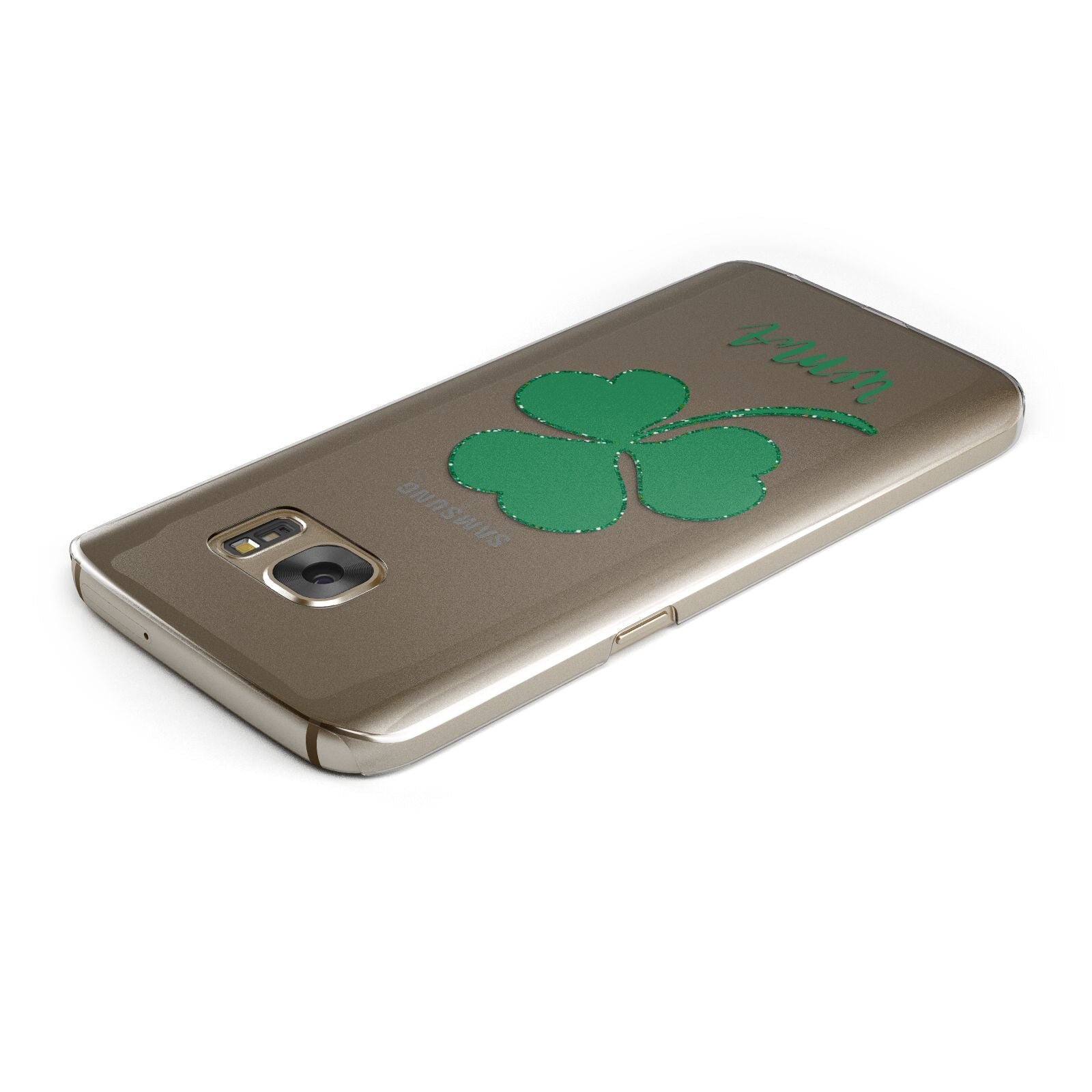 Initialled Shamrock Custom Samsung Galaxy Case Top Cutout