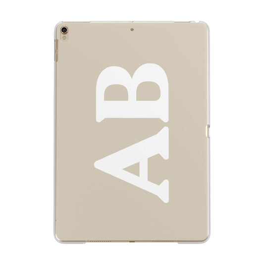 Initials Apple iPad Gold Case