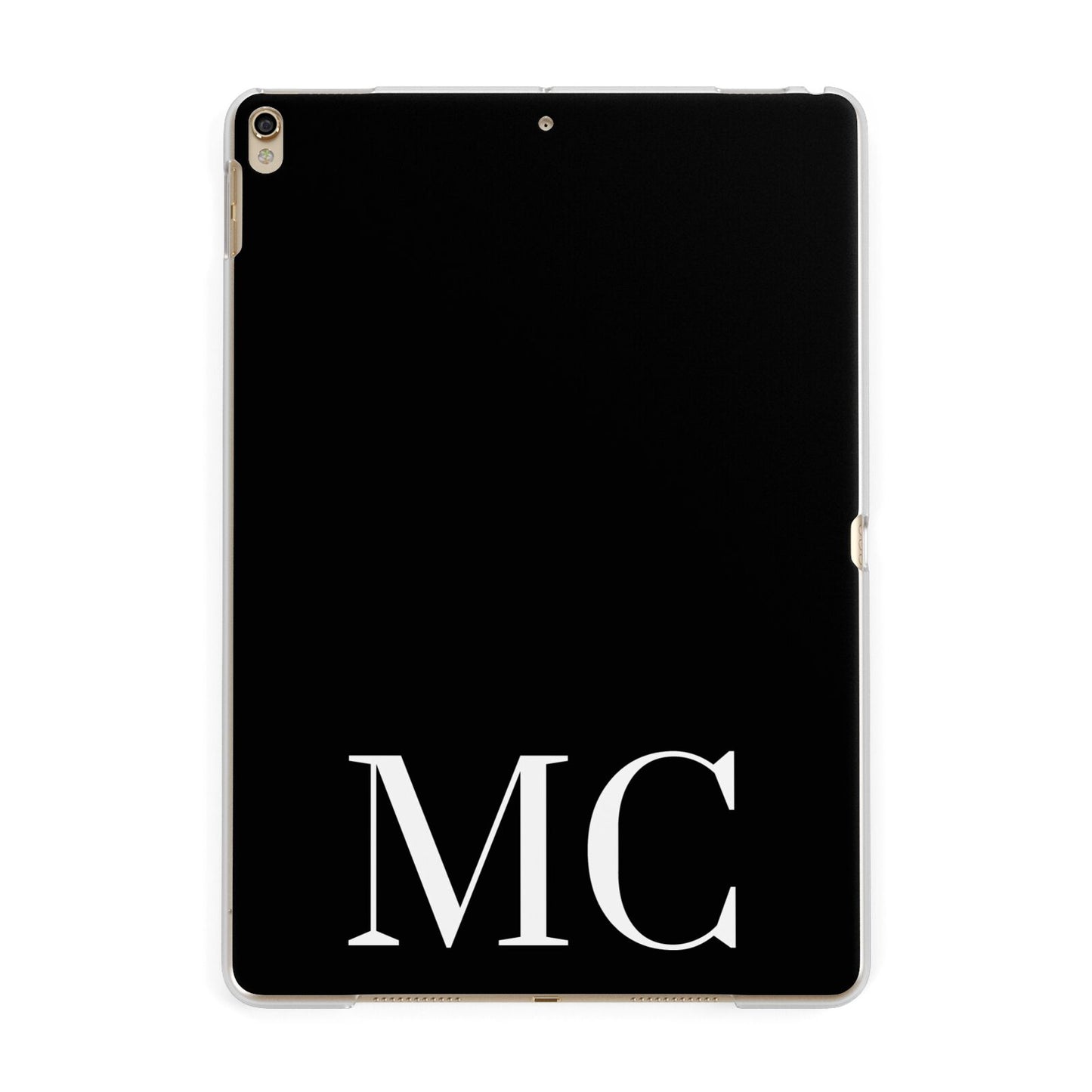 Initials Personalised 1 Apple iPad Gold Case