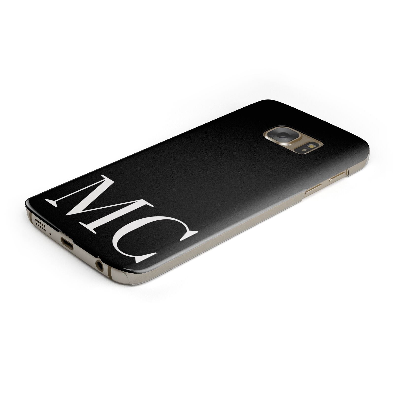 Initials Personalised 1 Protective Samsung Galaxy Case Angled Image