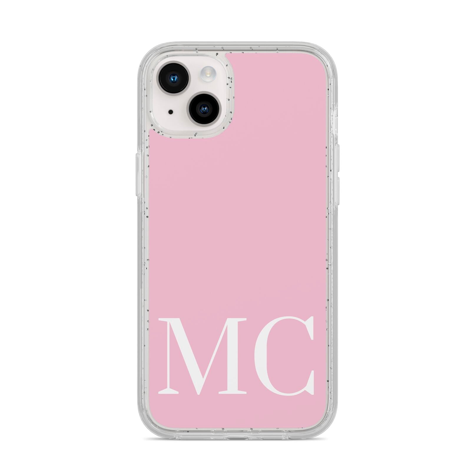 Initials Personalised 2 iPhone 14 Plus Glitter Tough Case Starlight