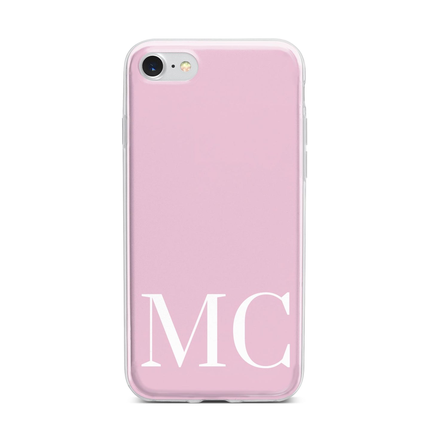 Initials Personalised 2 iPhone 7 Bumper Case on Silver iPhone