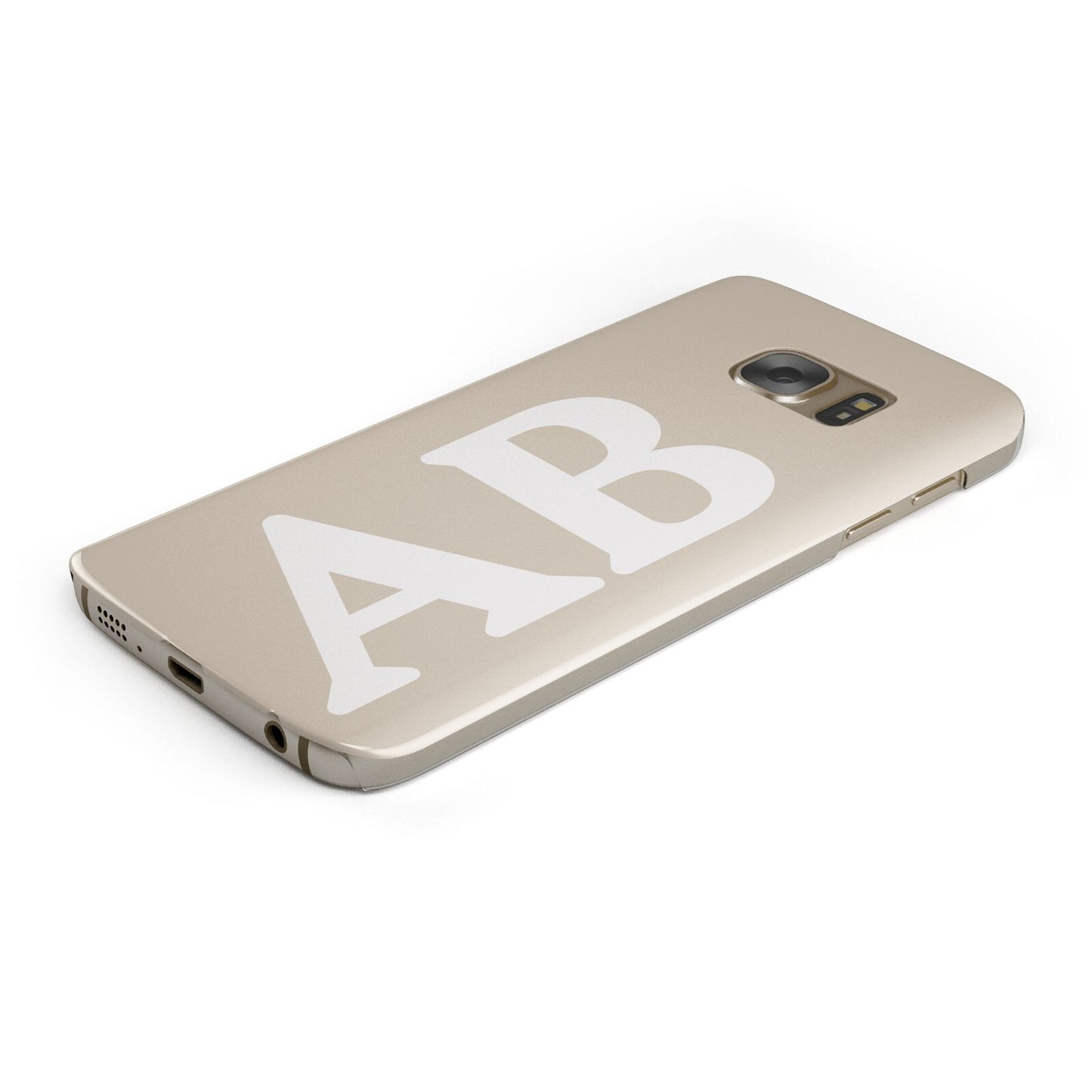 Initials Protective Samsung Galaxy Case Angled Image