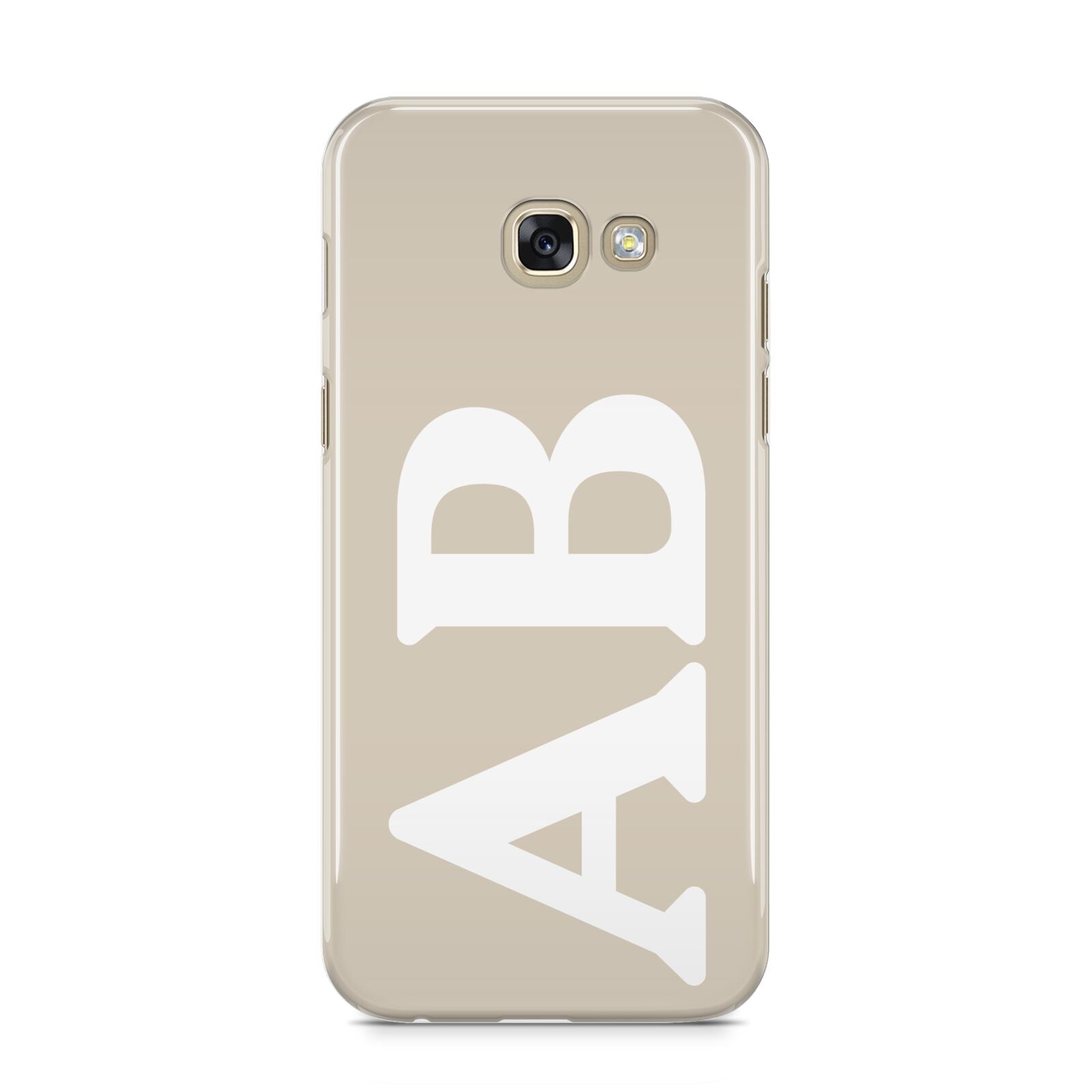 Initials Samsung Galaxy A5 2017 Case on gold phone