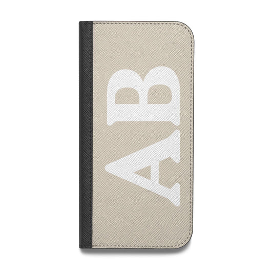 Initials Vegan Leather Flip iPhone Case