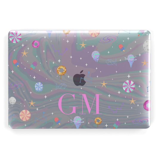 Inky Galactic Scene Personalised Initials Apple MacBook Case