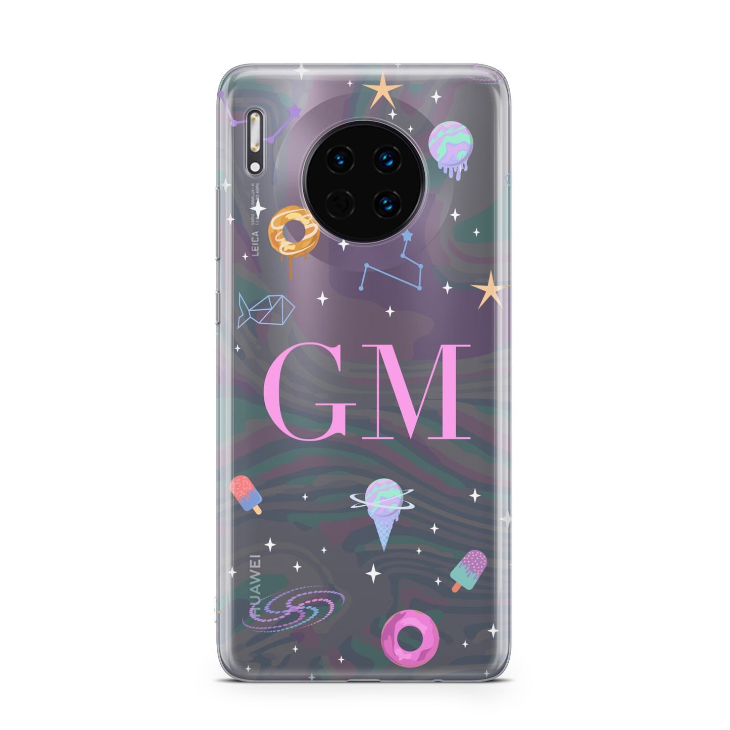 Inky Galactic Scene Personalised Initials Huawei Mate 30