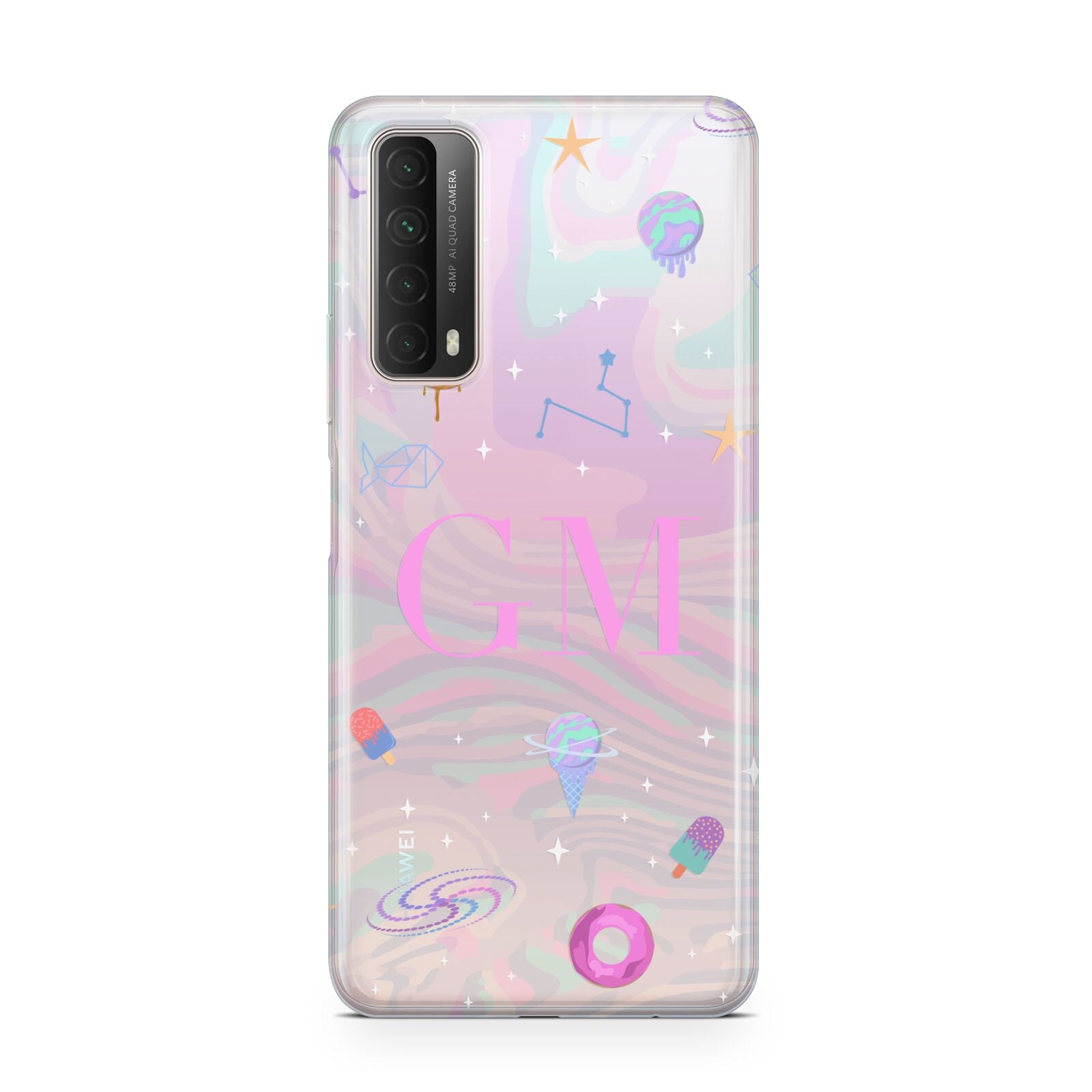 Inky Galactic Scene Personalised Initials Huawei P Smart 2021