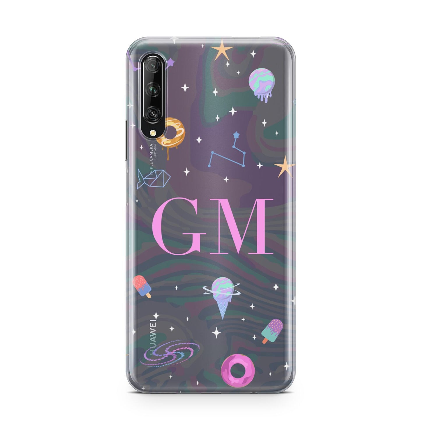 Inky Galactic Scene Personalised Initials Huawei P Smart Pro 2019