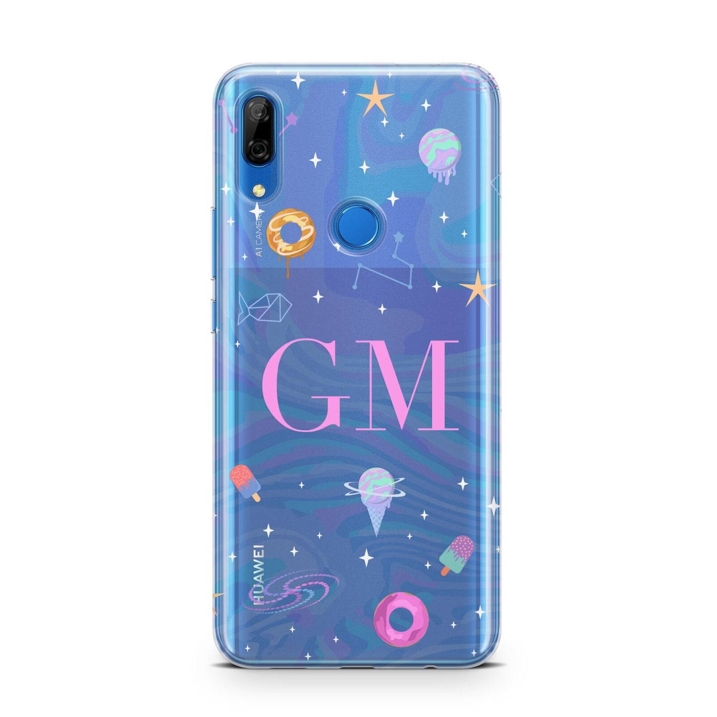 Inky Galactic Scene Personalised Initials Huawei P Smart Z