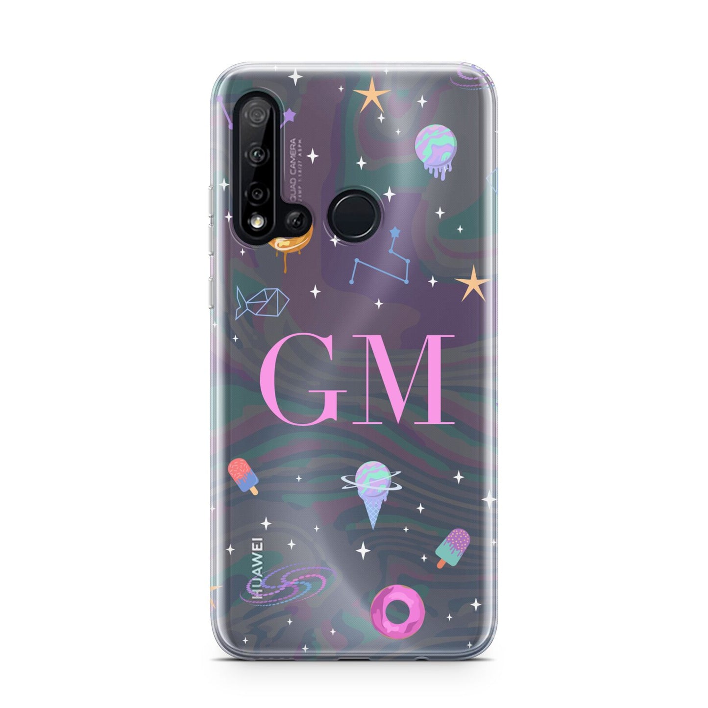 Inky Galactic Scene Personalised Initials Huawei P20 Lite 5G Phone Case