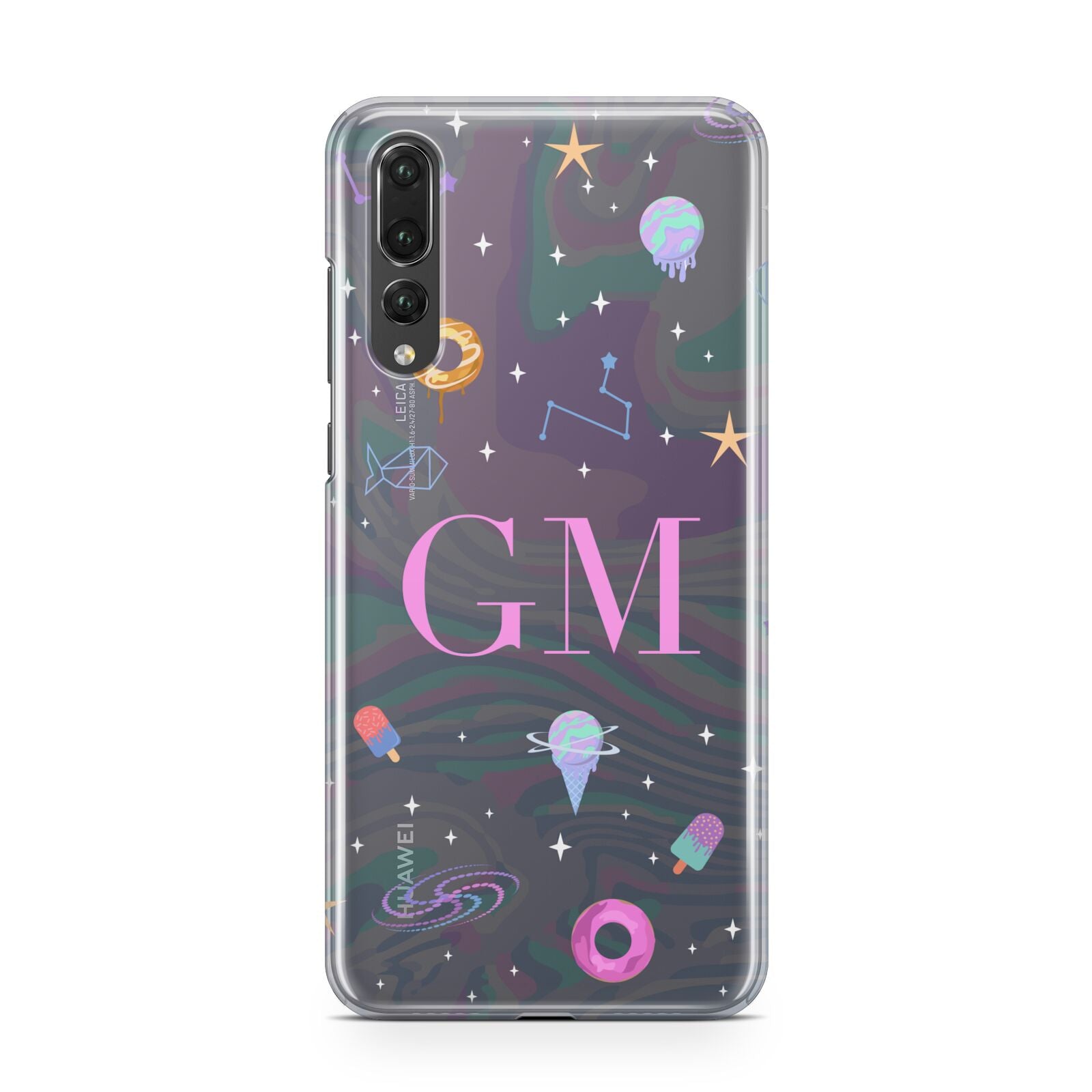 Inky Galactic Scene Personalised Initials Huawei P20 Pro Phone Case