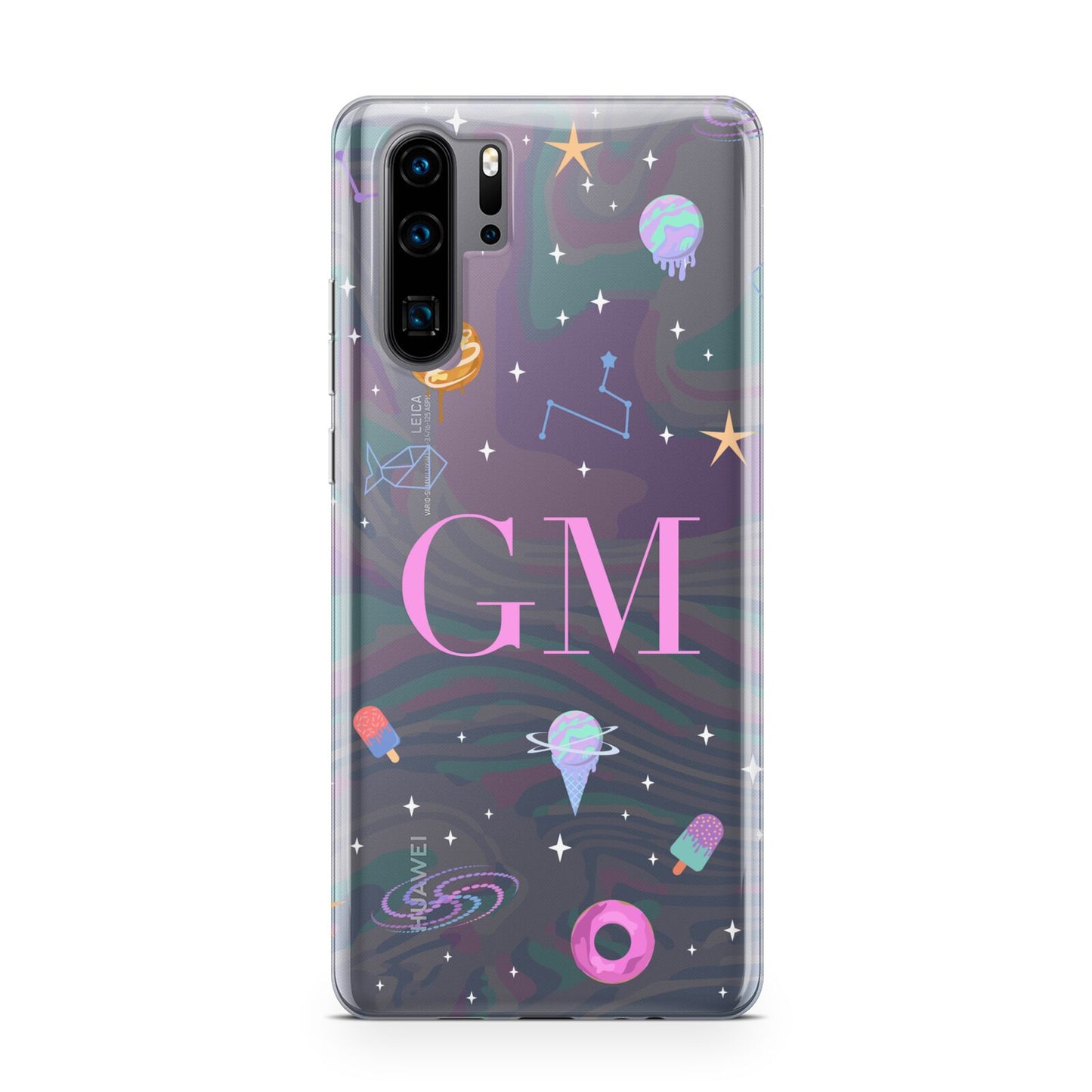 Inky Galactic Scene Personalised Initials Huawei P30 Pro Phone Case