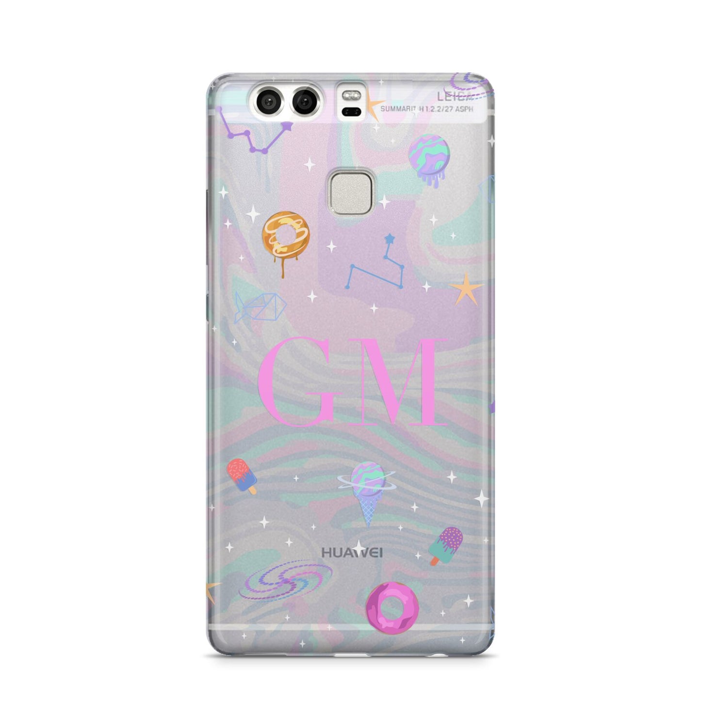 Inky Galactic Scene Personalised Initials Huawei P9 Case