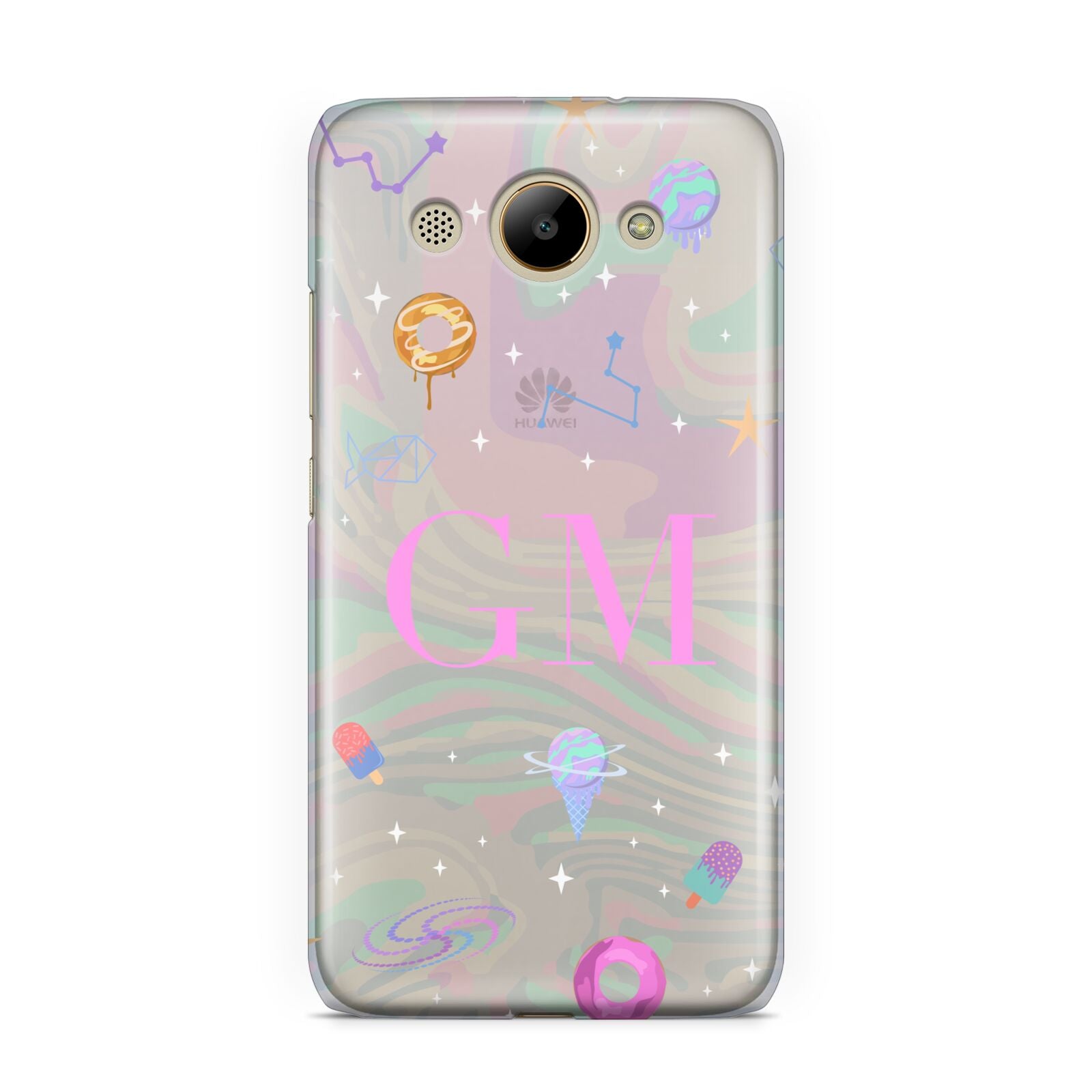 Inky Galactic Scene Personalised Initials Huawei Y3 2017