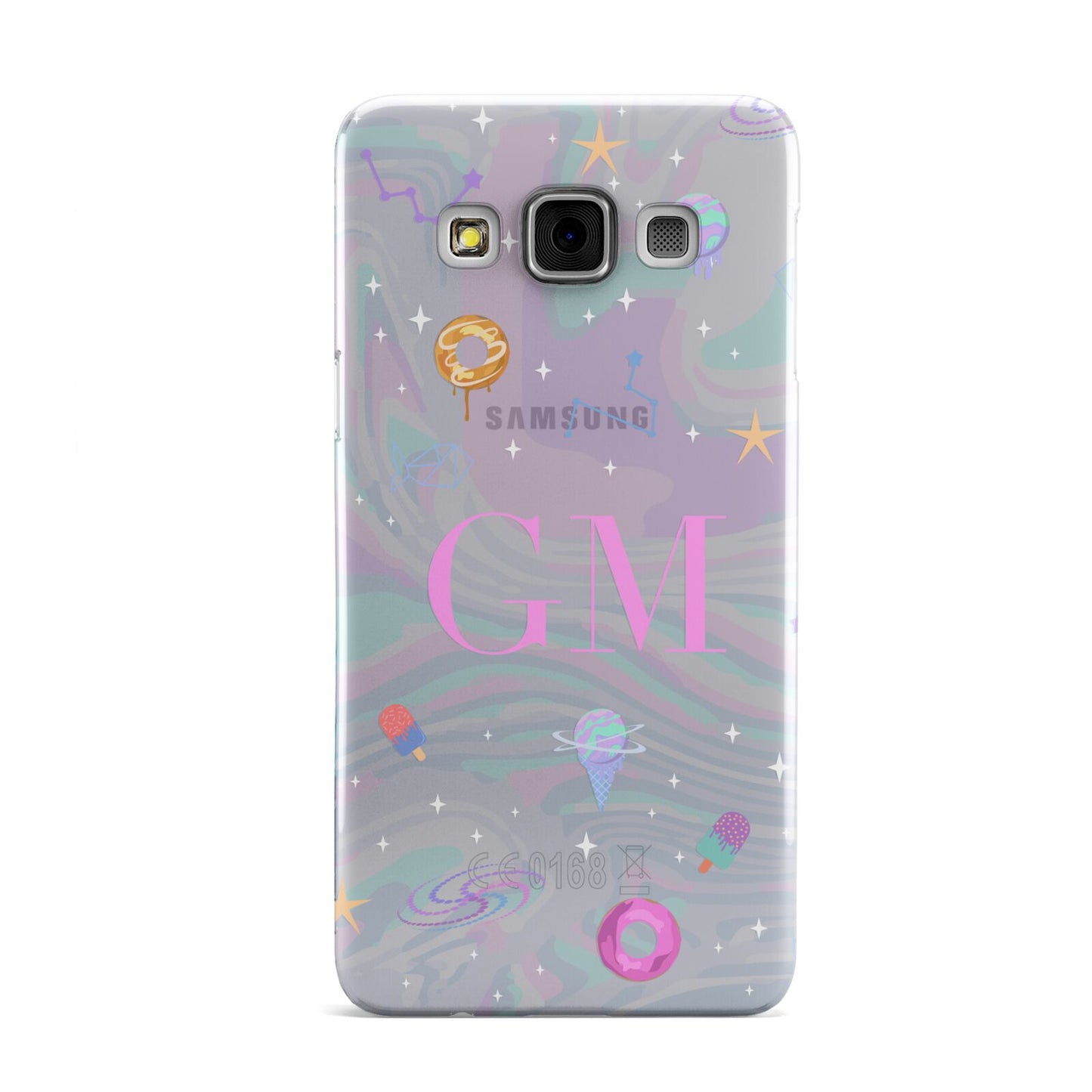 Inky Galactic Scene Personalised Initials Samsung Galaxy A3 Case