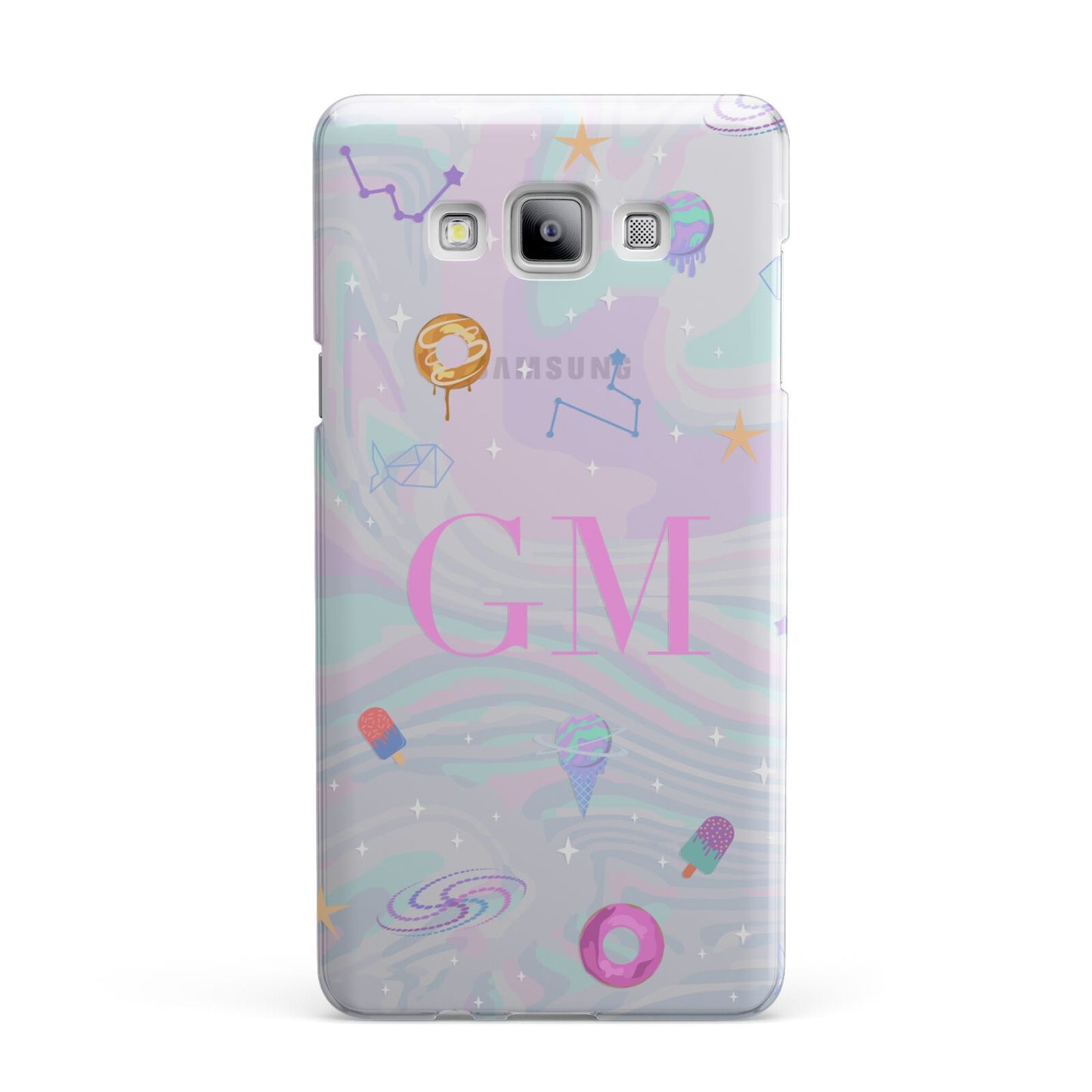 Inky Galactic Scene Personalised Initials Samsung Galaxy A7 2015 Case